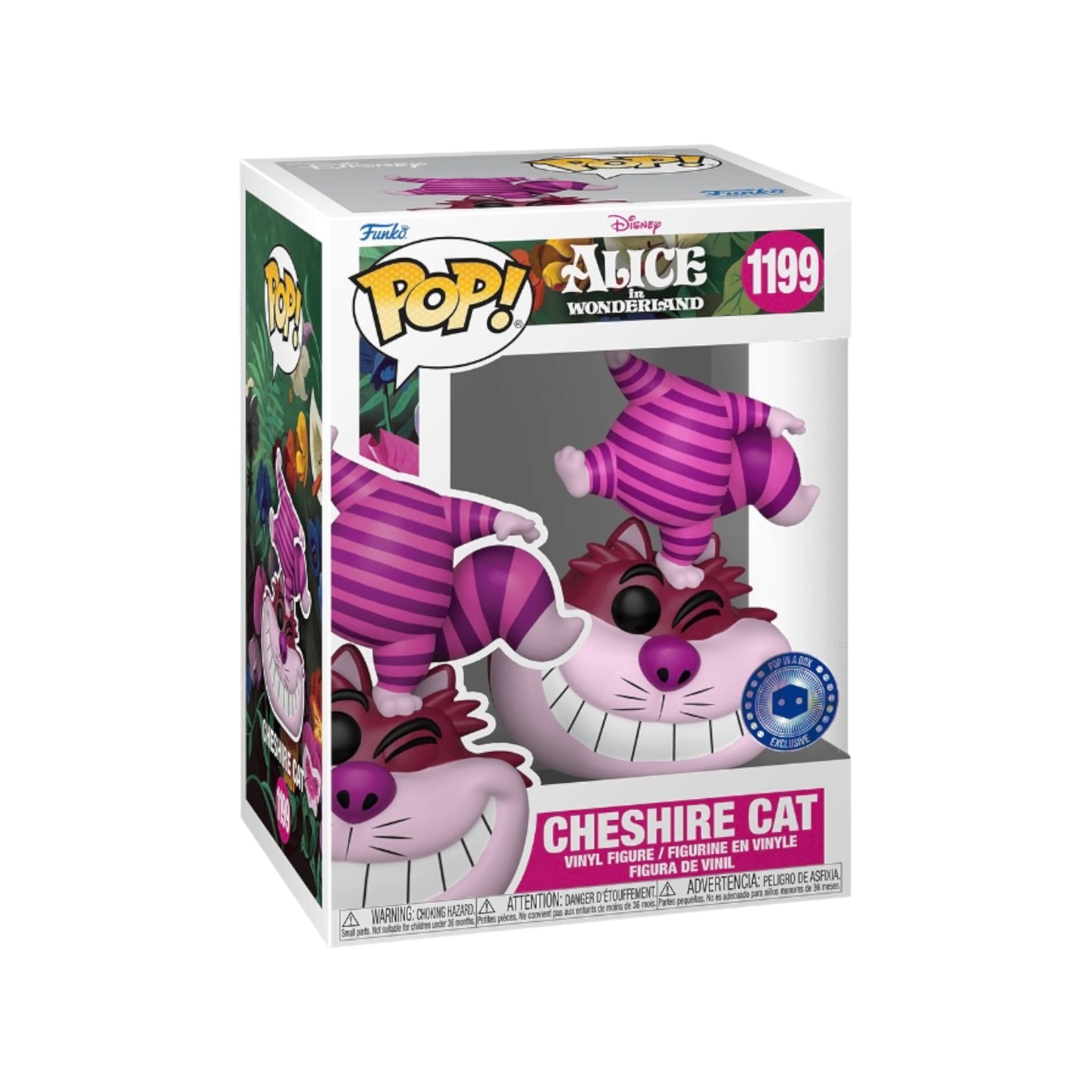 Cheshire Cat #1199 (Standing on Head) Funko Pop! - Alice in Wonderland - Pop In A Box Exclusive