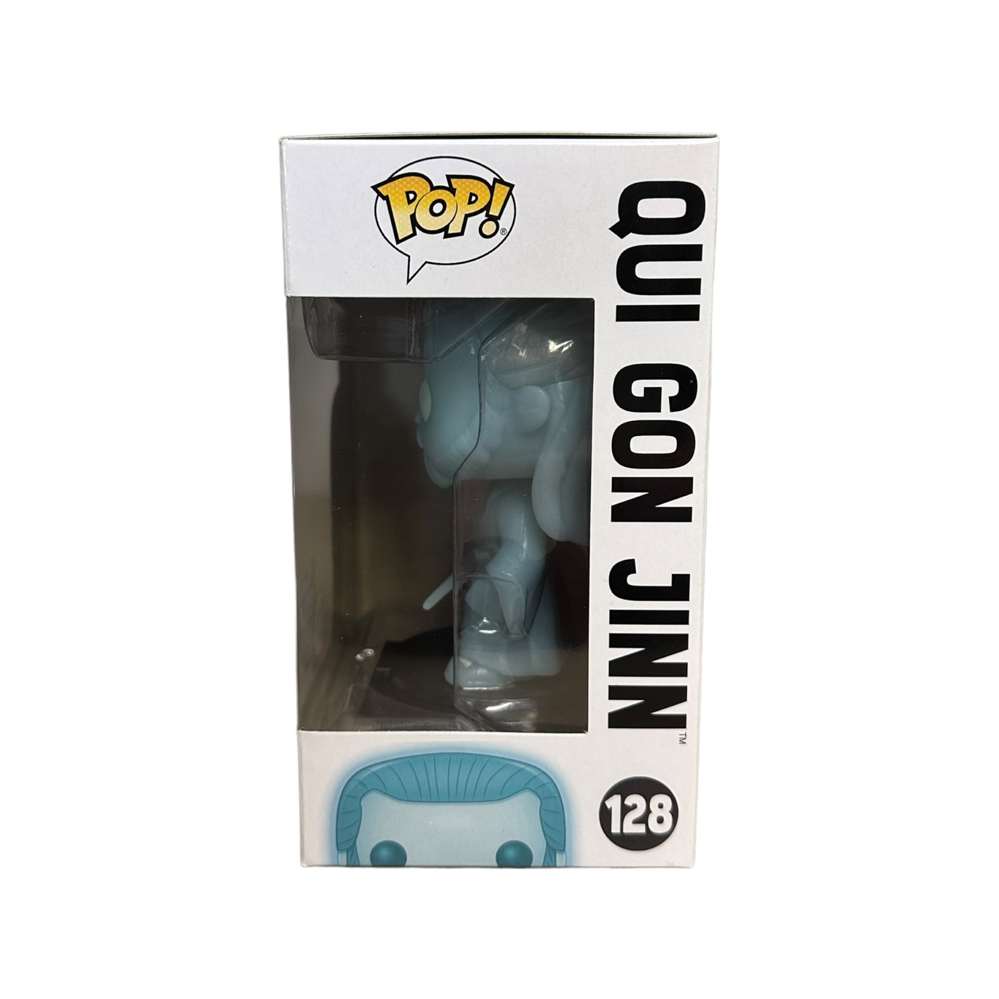 Qui Gon Jinn #128 (Holographic Glows in the Dark) Funko Pop! - Star Wars - Galactic Convention 2017 Exclusive - Condition 8.75/10