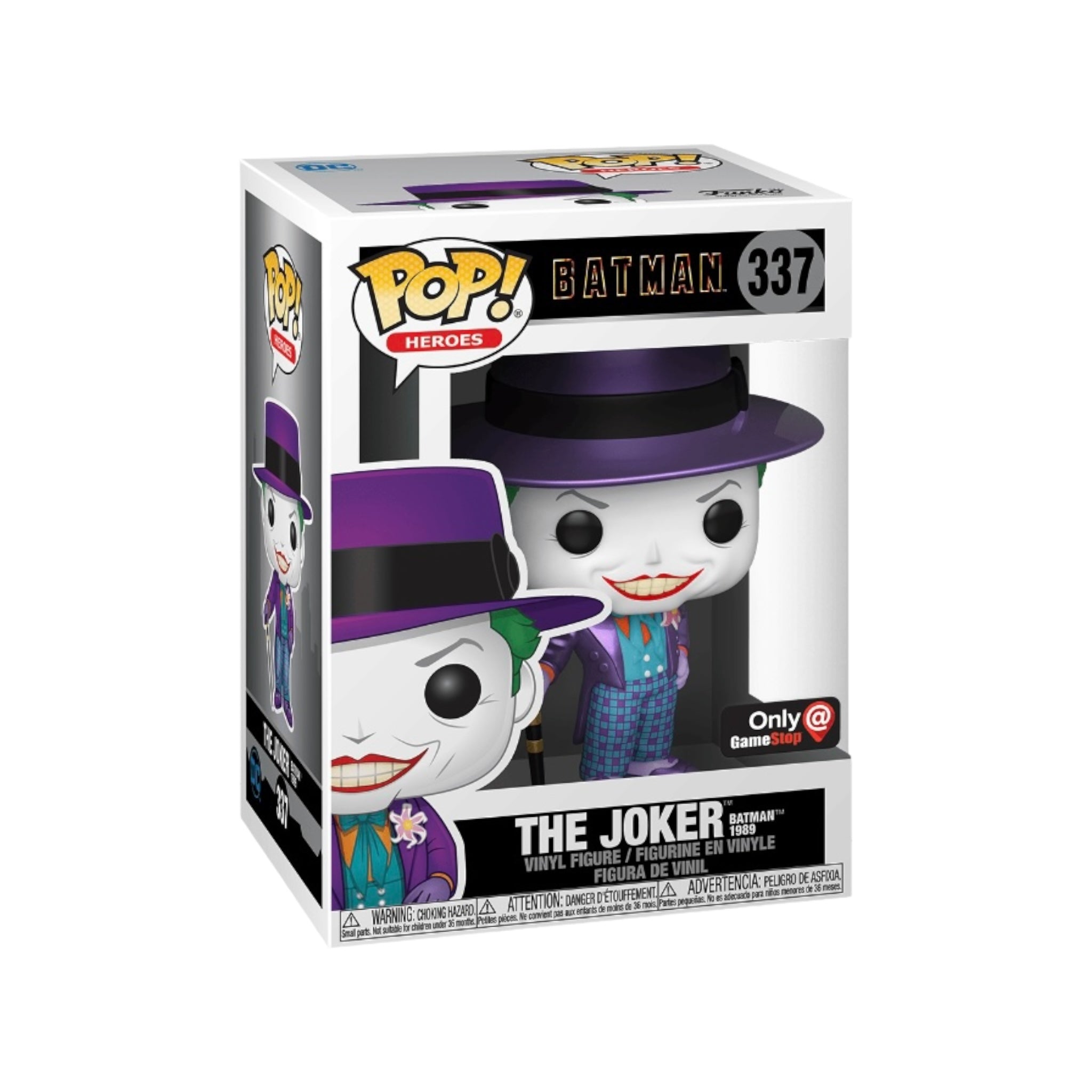 The Joker [Batman 1989] #337 (Metallic) Funko Pop! - Batman - GameStop Exclusive