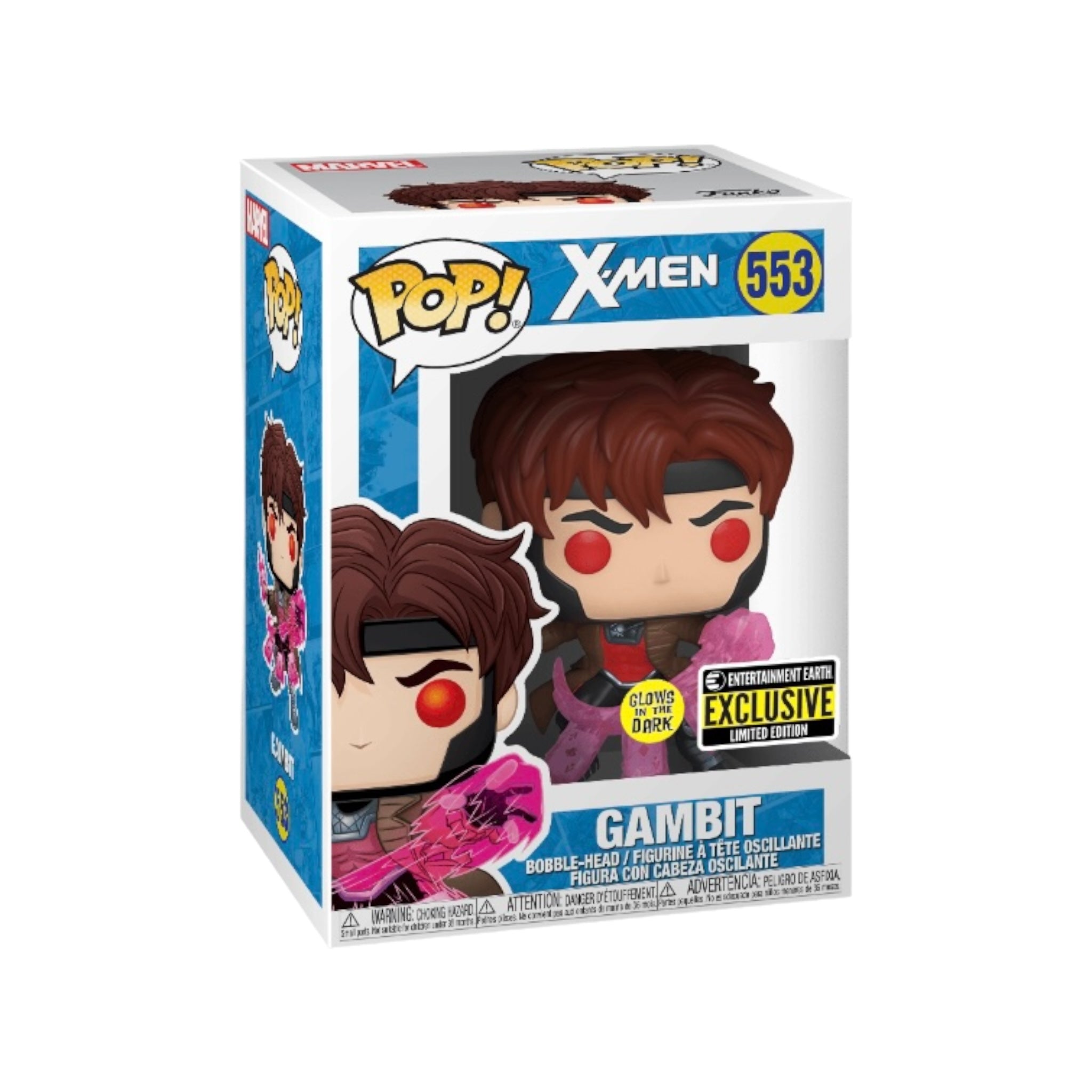 Gambit #553 (Glows in the Dark) Funko Pop! - X-Men - Entertainment Earth Exclusive