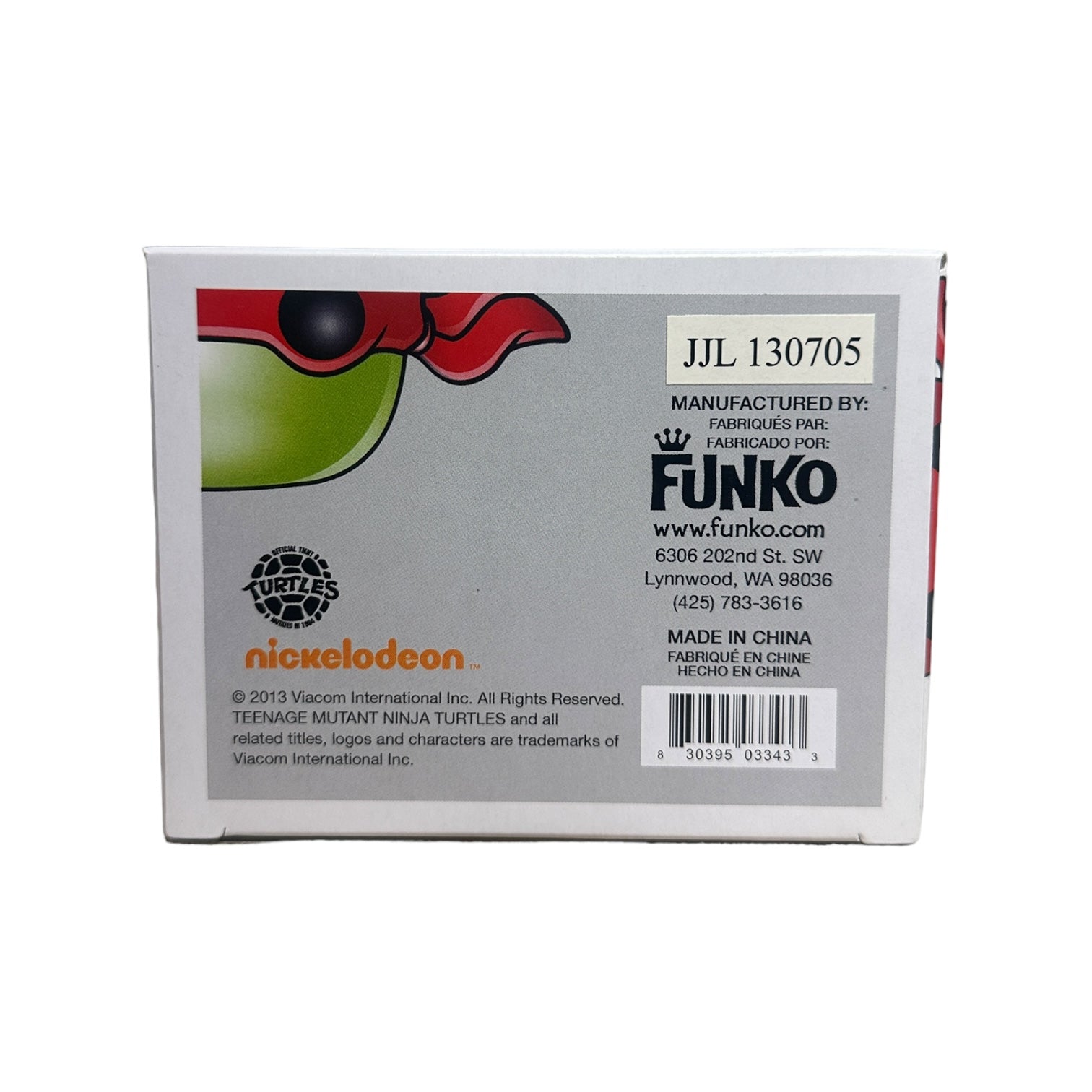 Raphael #61 (Grayscale Metallic) Funko Pop! - Teenage Mutant Ninja Turtle - ACCC 2013 Exclusive LE500 Pcs - Condition 9/10