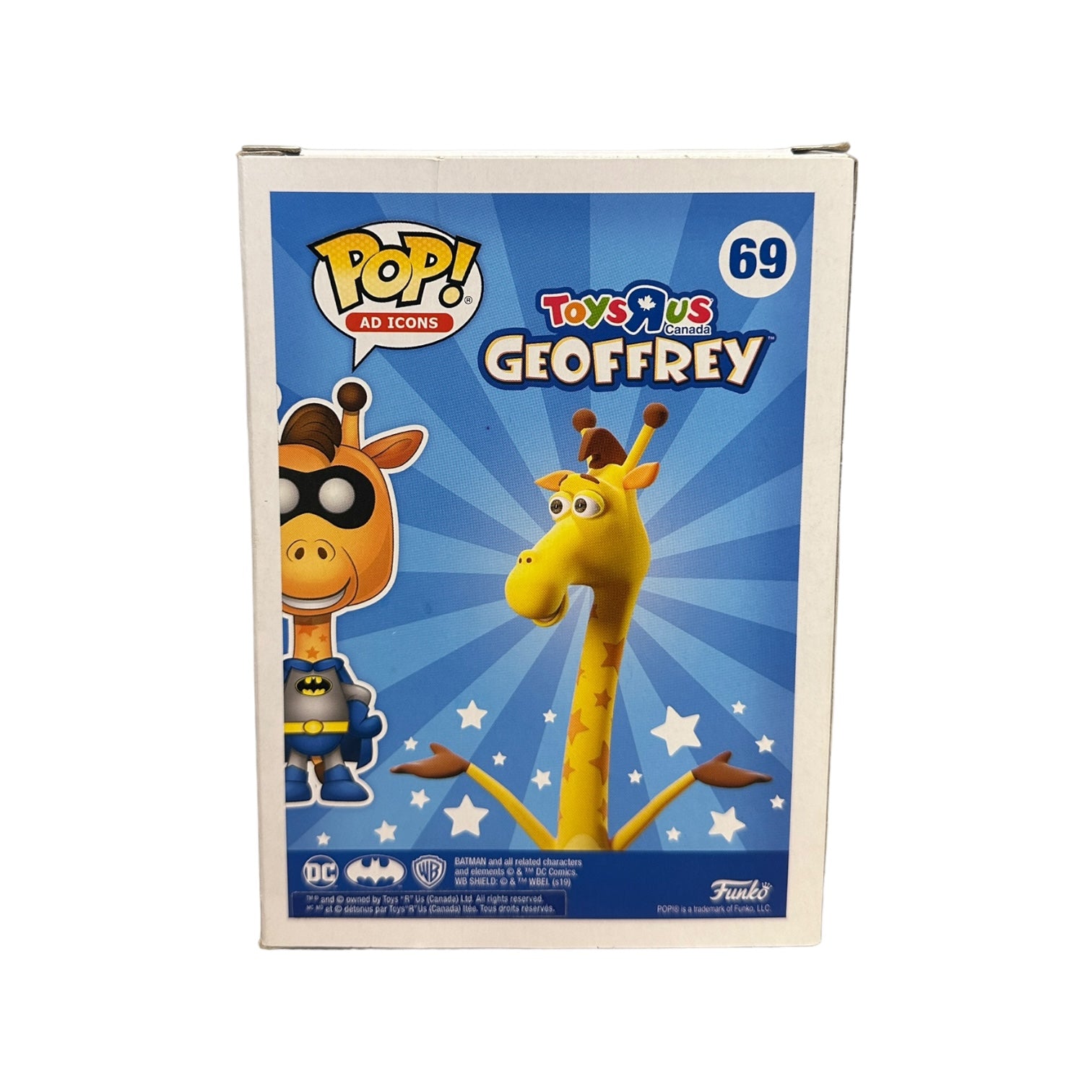 Geoffrey as Batman #69 Funko Pop! - ToysRus Canada x DC - ToysRus Exclusive - Condition 6.5/10