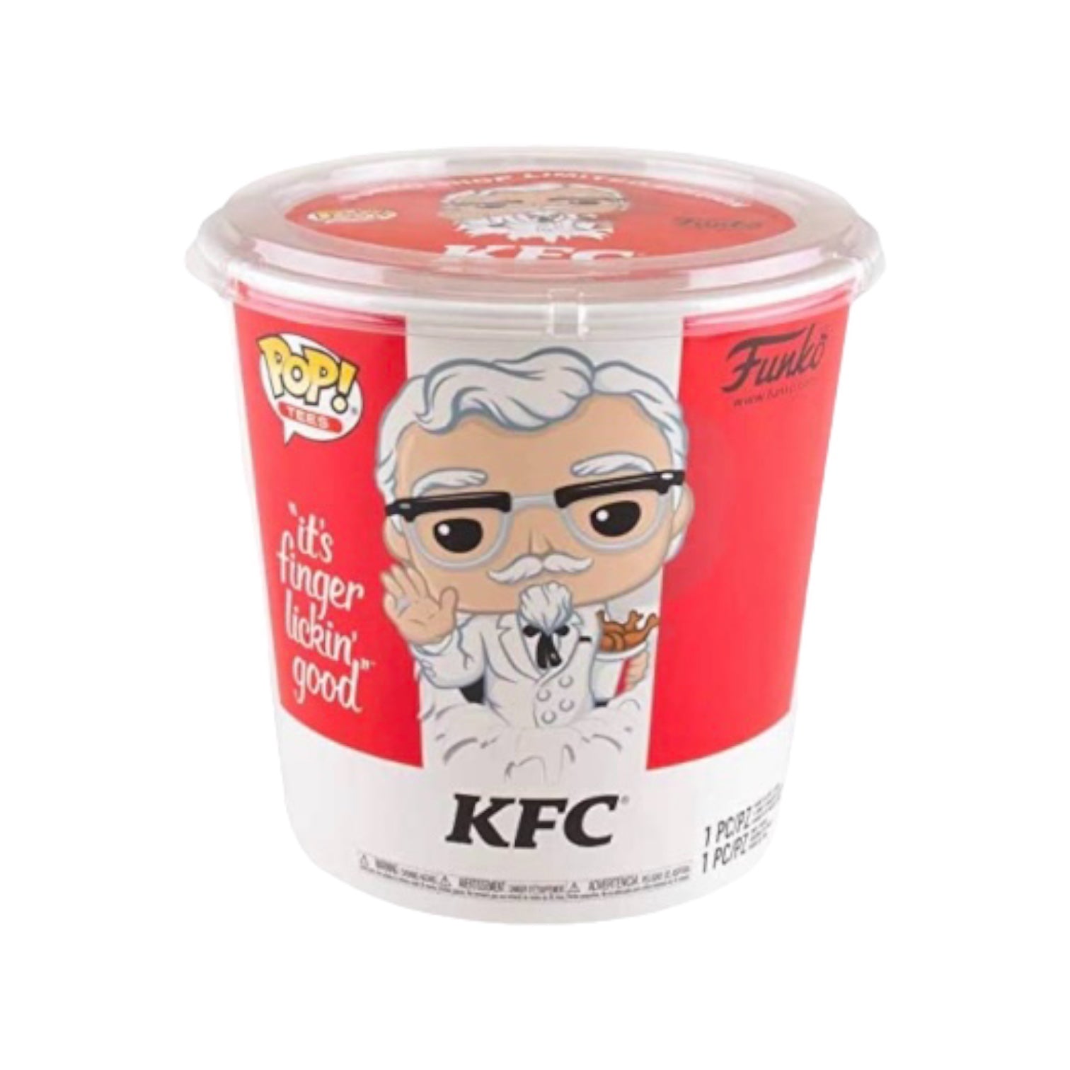 KFC Tee & Gold Chrome Colonel Sanders Bucket! Size Medium