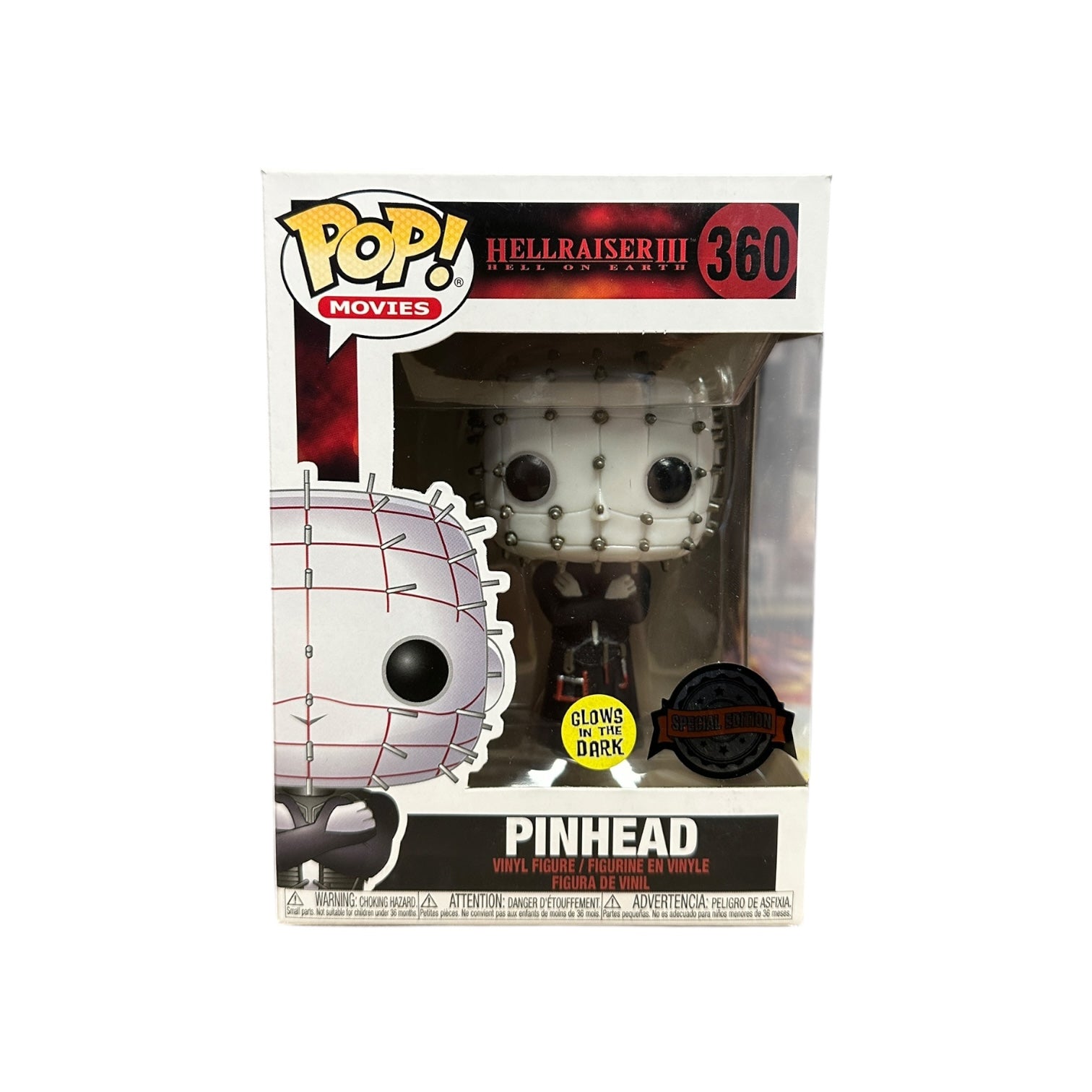 Pinhead #360 (Glows in the Dark) Funko Pop! - Hellraiser III: Hell on Earth Front