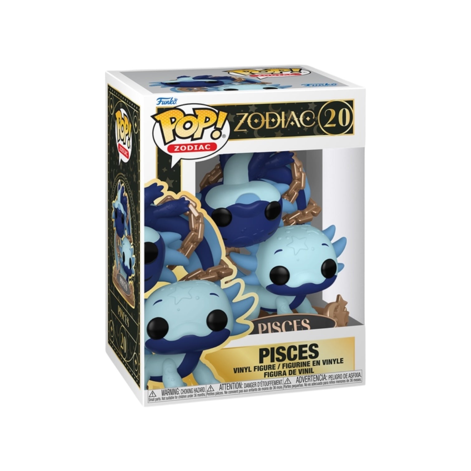 Pisces 20 Funko Pop  Blue vinyl figure in packaging on white background 