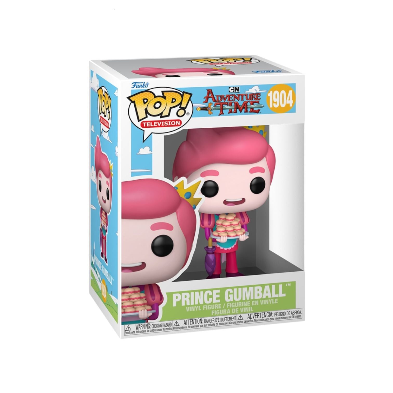 Funko Pop! vinyl figure packaging of Prince Gumball from Adventure Time