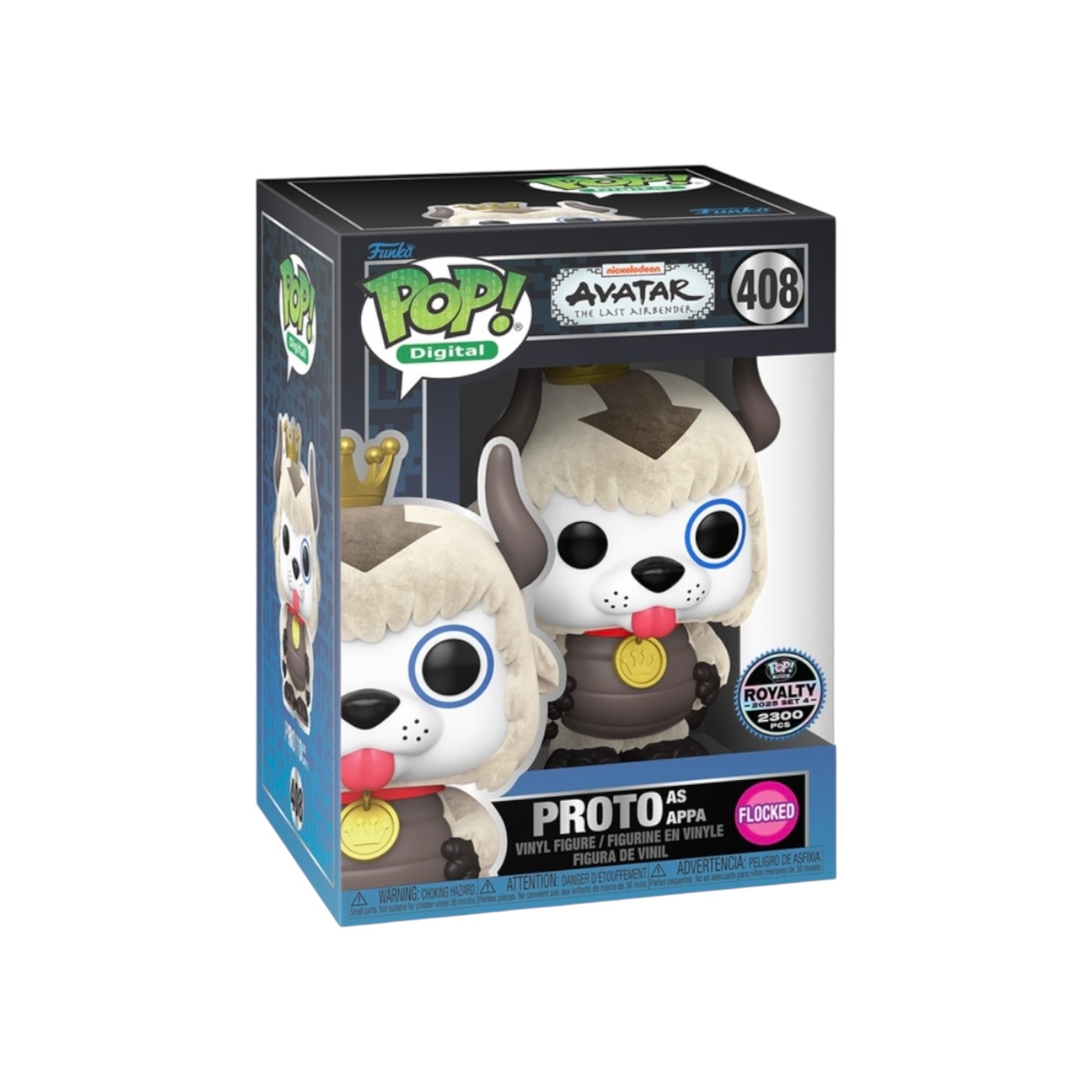 Proto as Appa #408 (Flocked) Funko Pop! - Avatar: The Last Airbender - NFT Release Exclusive LE1767 Pcs Box