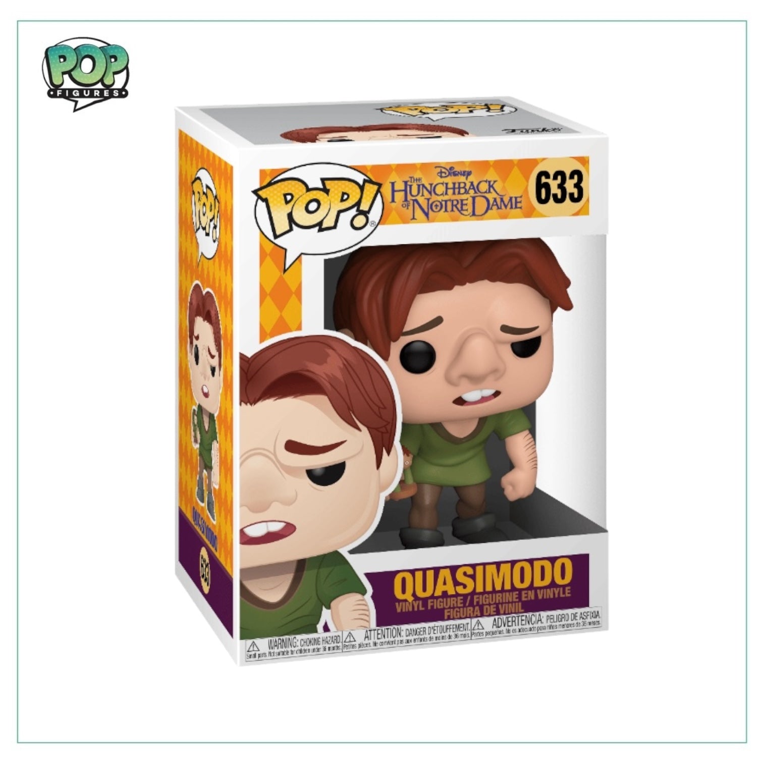 Quasimodo Funko Pop! figure from The Hunchback of Notre Dame, featuring his signature hunch and expressive face.
