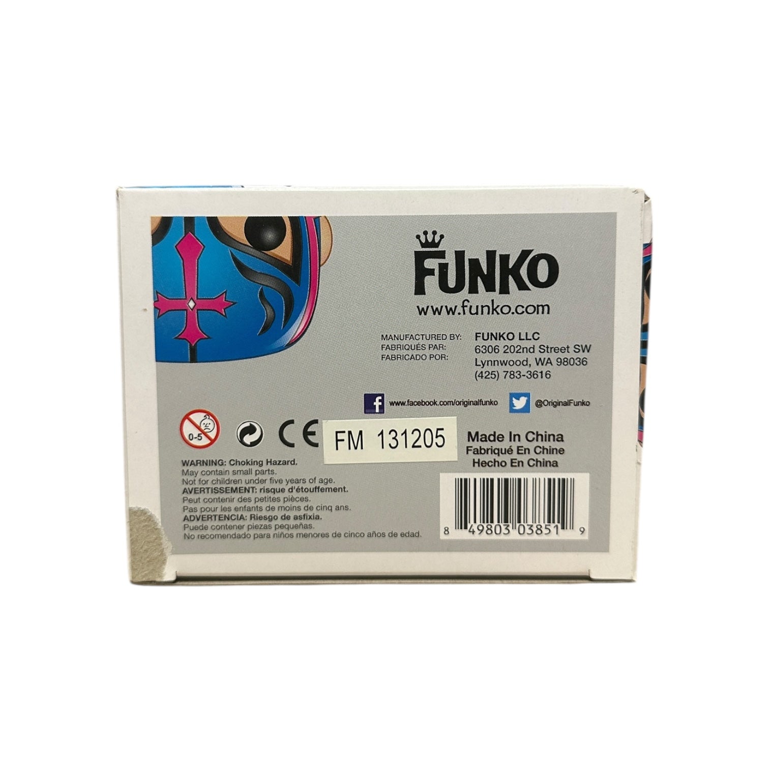 Funko product packaging with branding and product details on a white background