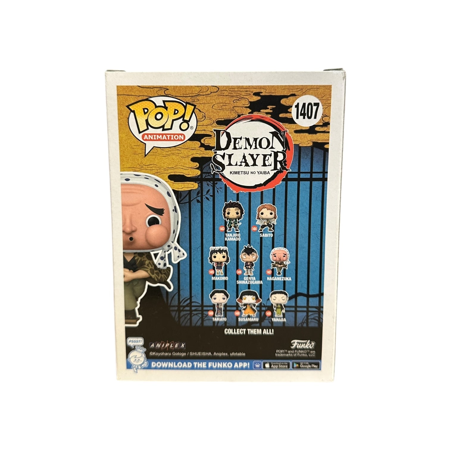 Robbie Daymond Signed Haganezuka #1407 Funko Pop! - Demon Slayer Back
