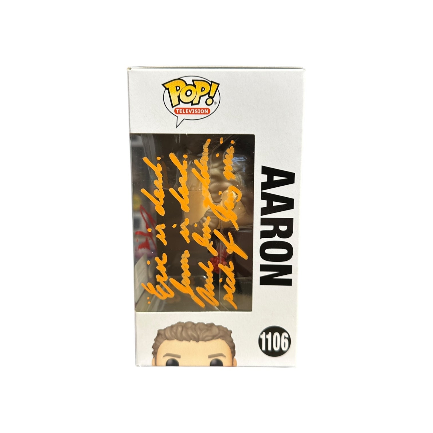 Ross Marquand Signed Aaron #1106 Funko Pop! - The Walking Dead - Supply Drop Exclusive Window