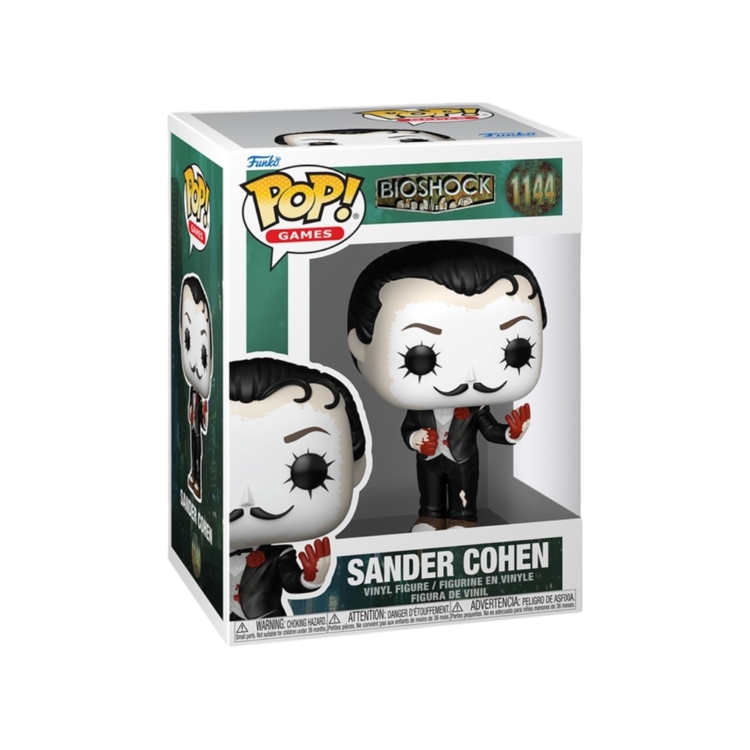 Funko Pop! vinyl figure of Sander Cohen from BioShock in packaging