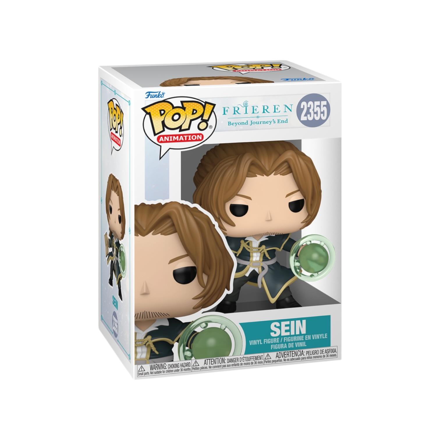 Funko Pop! vinyl figure in packaging with 'SEIN' character from Frieren on a white background