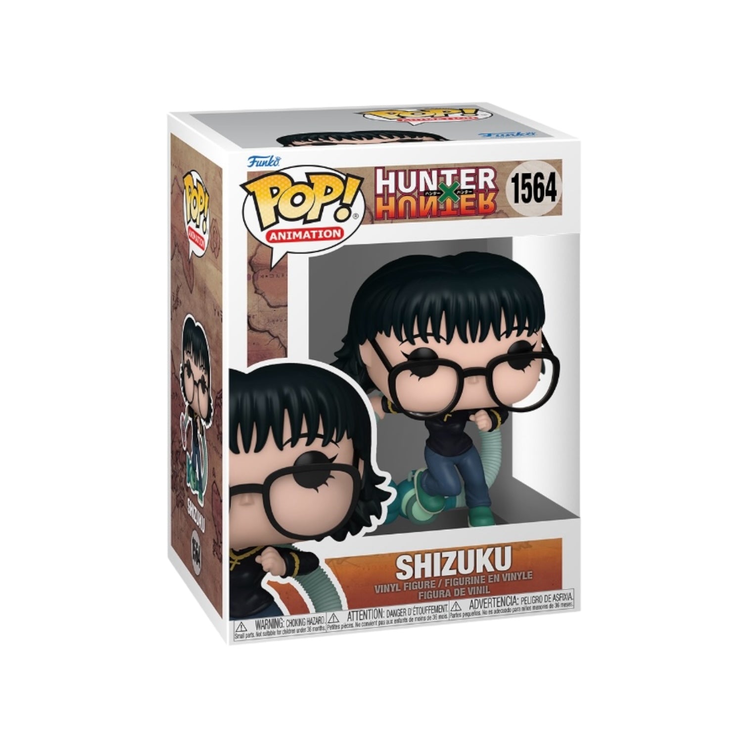 Shizuku #1564 Funko Pop! figure from Hunter X Hunter, featuring a character with a playful expression and unique outfit.