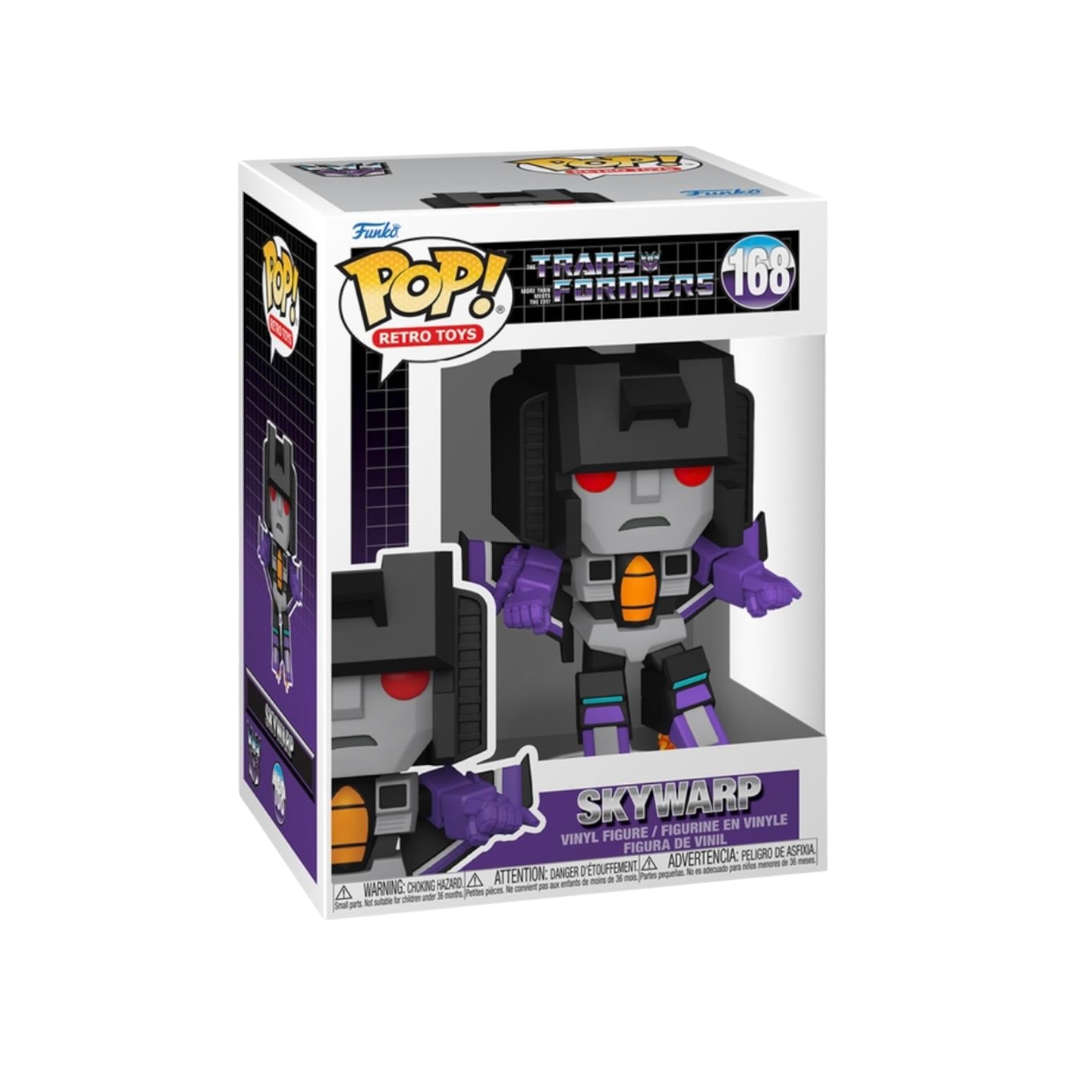 Funko Pop! vinyl figure packaging of Skywarp from Transformers on a white background