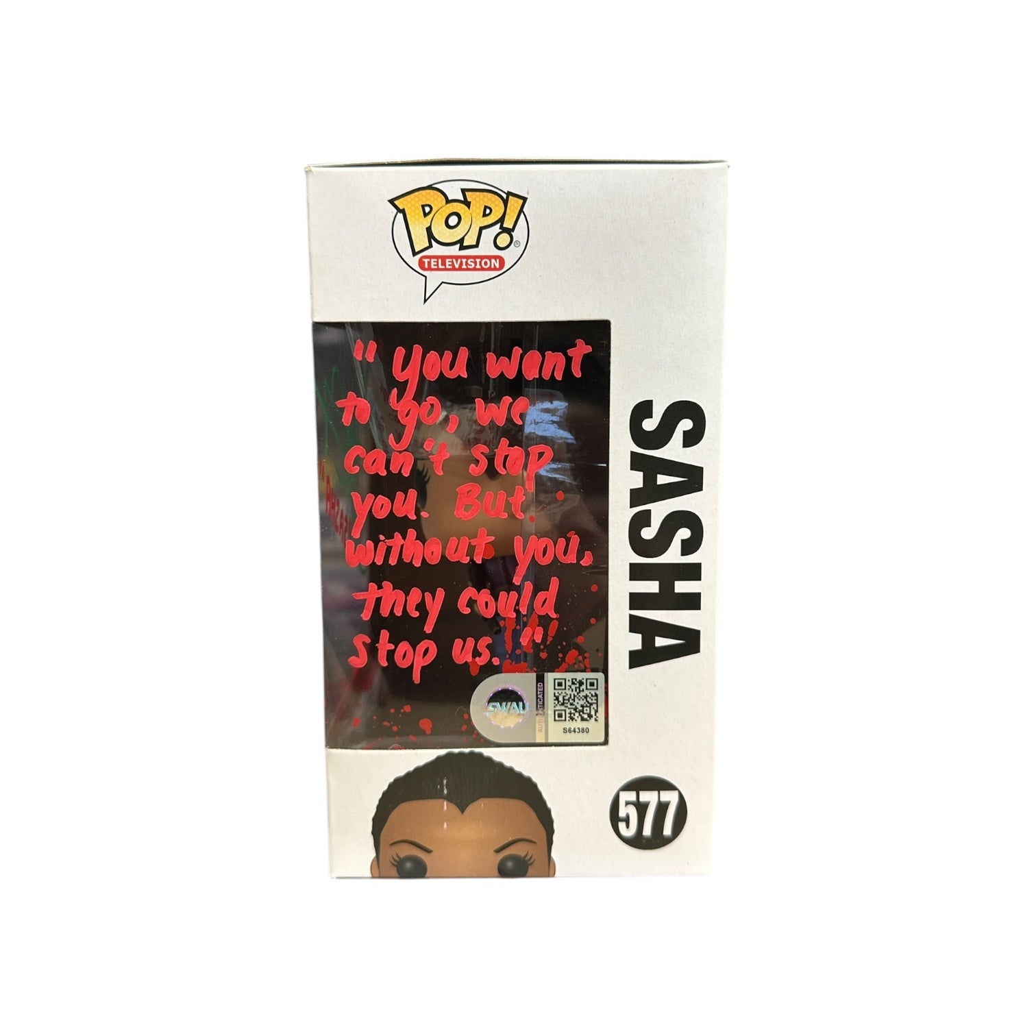 Sonequa Martin-Green Signed Sasha #577 Funko Pop! - The Walking Dead Window