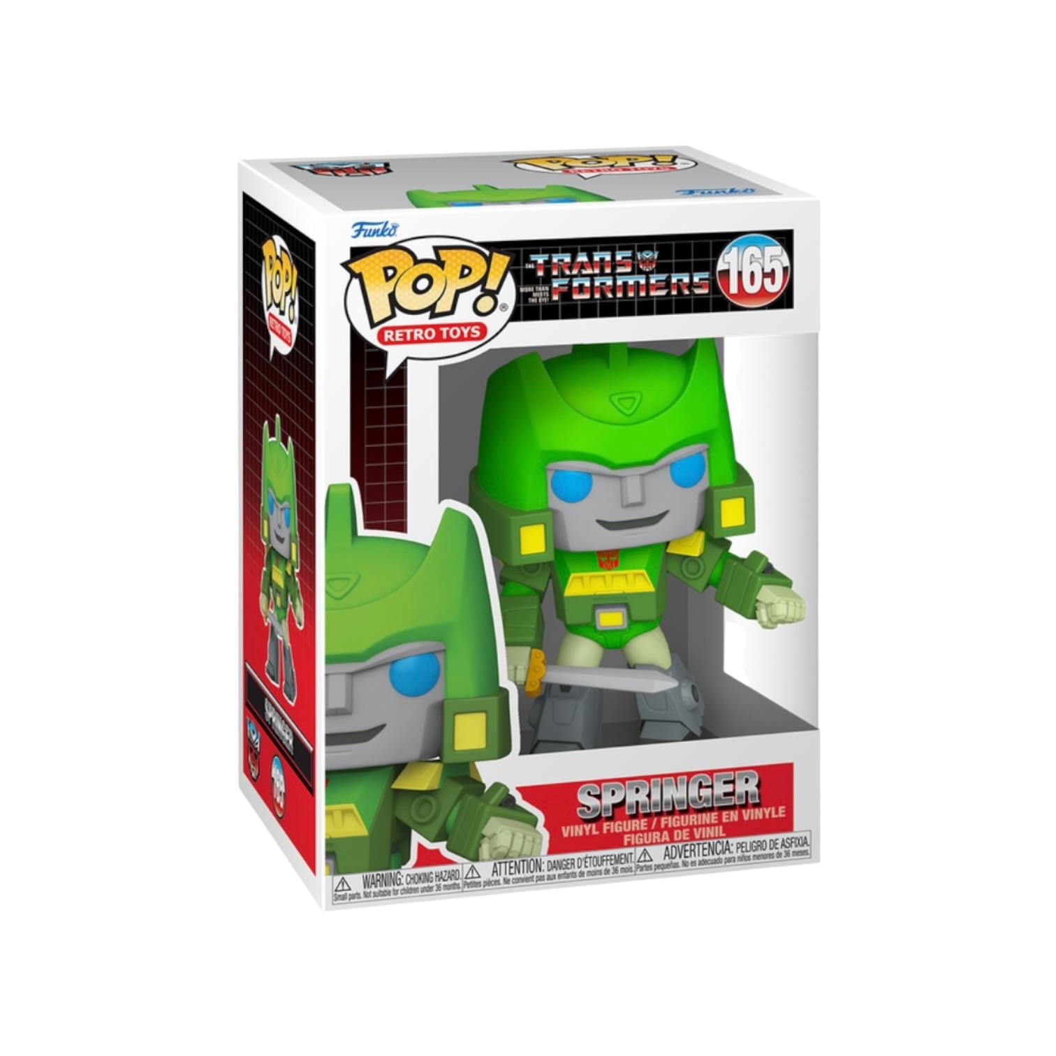 Funko Pop! Transformers Springer figure in packaging on a white background