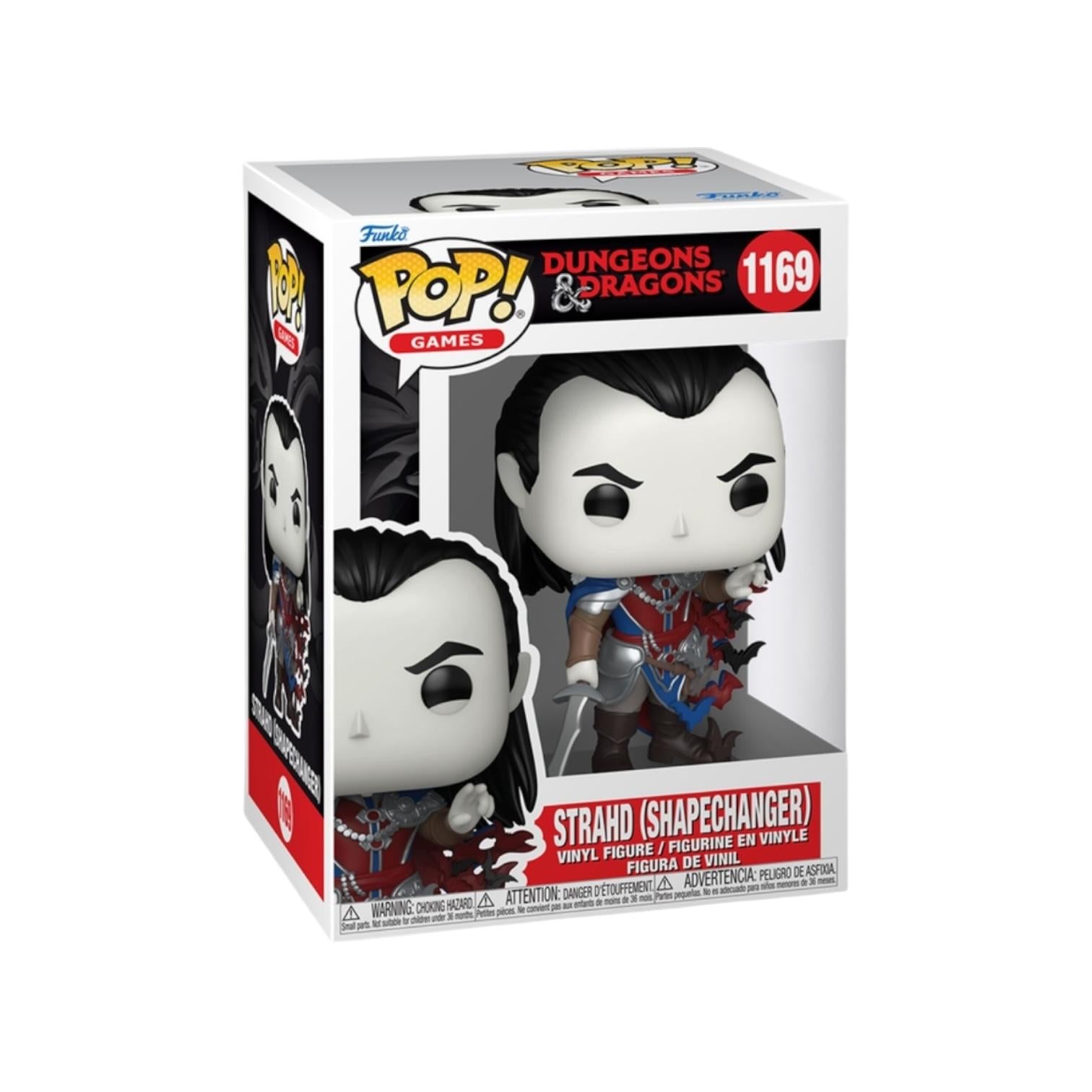 Funko Pop! Dungeons & Dragons figurine packaging with character illustration on a white background