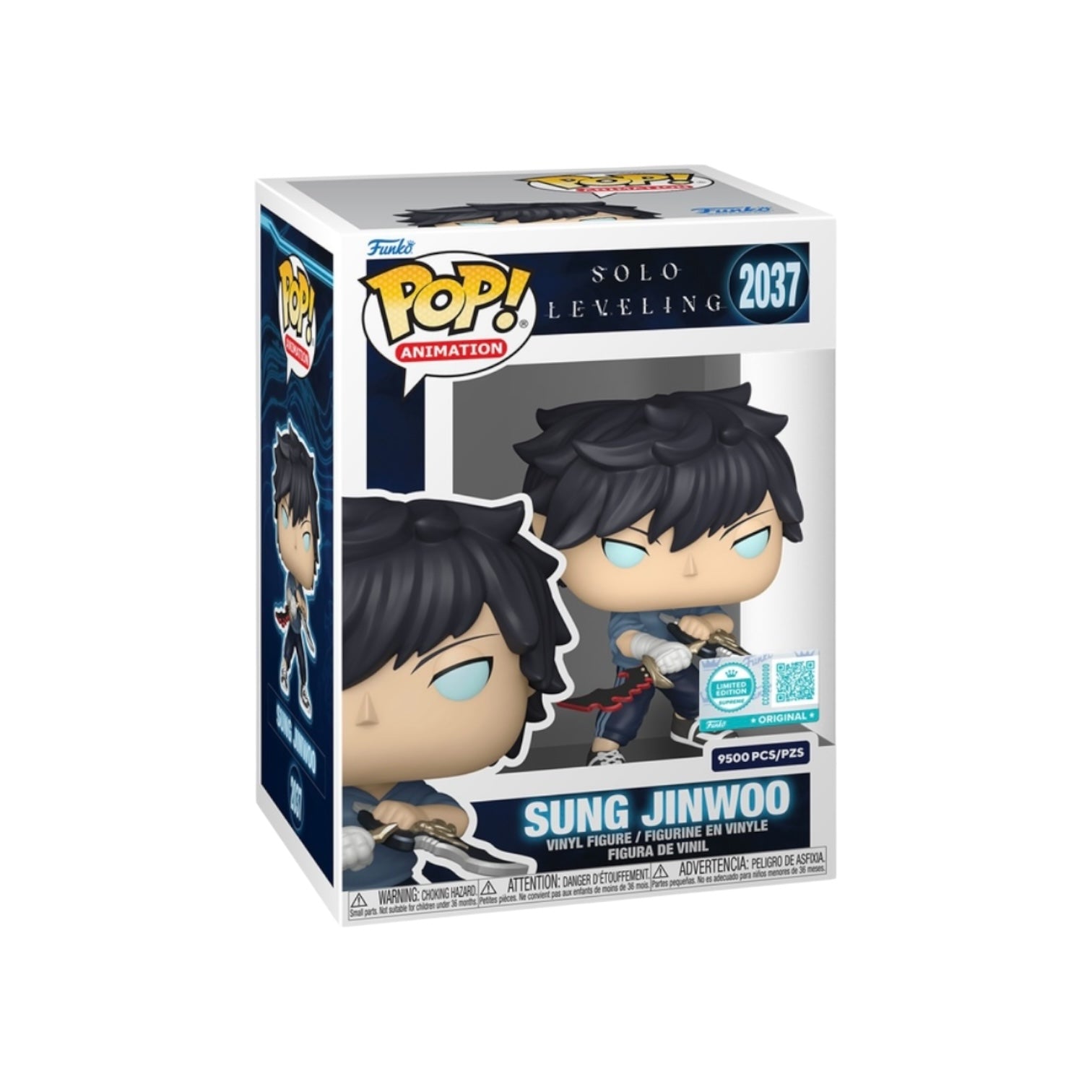 Sung Jinwoo #2037 Funko Pop! - Solo Leveling - Funko Supreme Exclusive LE9500 Pcs Box