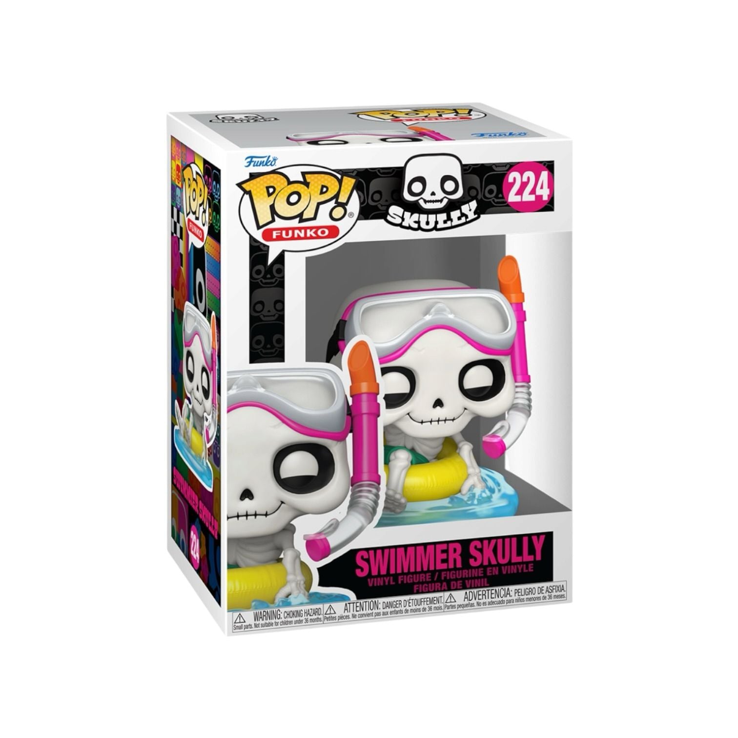 Funko Pop! vinyl figure of Swimmer Skully in packaging on a white background