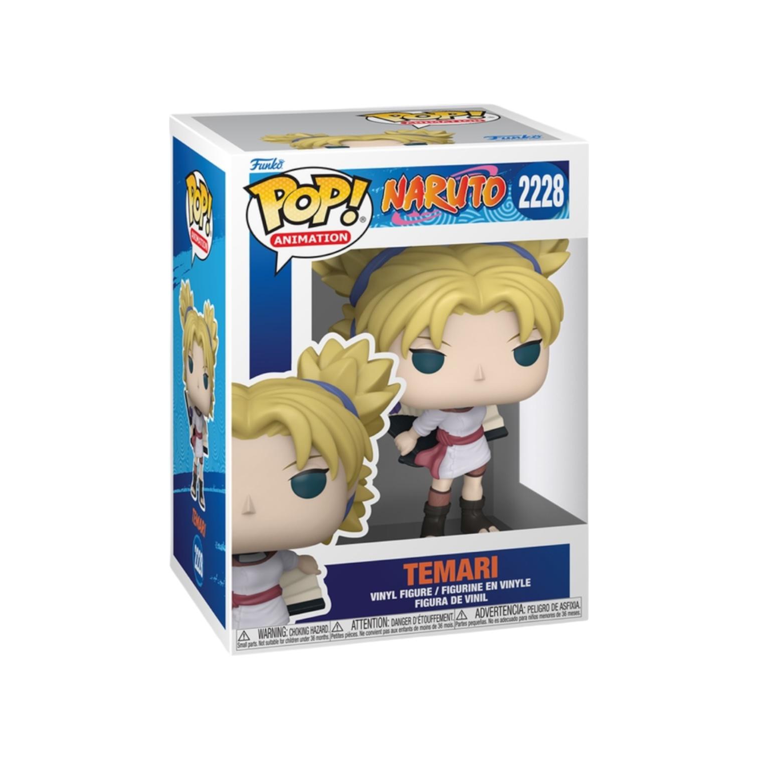 Funko Pop! vinyl figure packaging for Temari from Naruto with branding and product details.