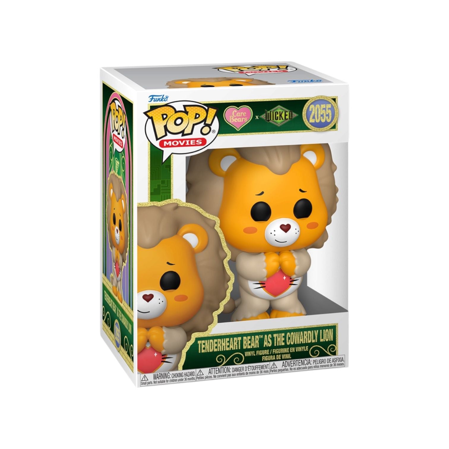 Funko Pop! vinyl figure packaging with a lion character on a white background