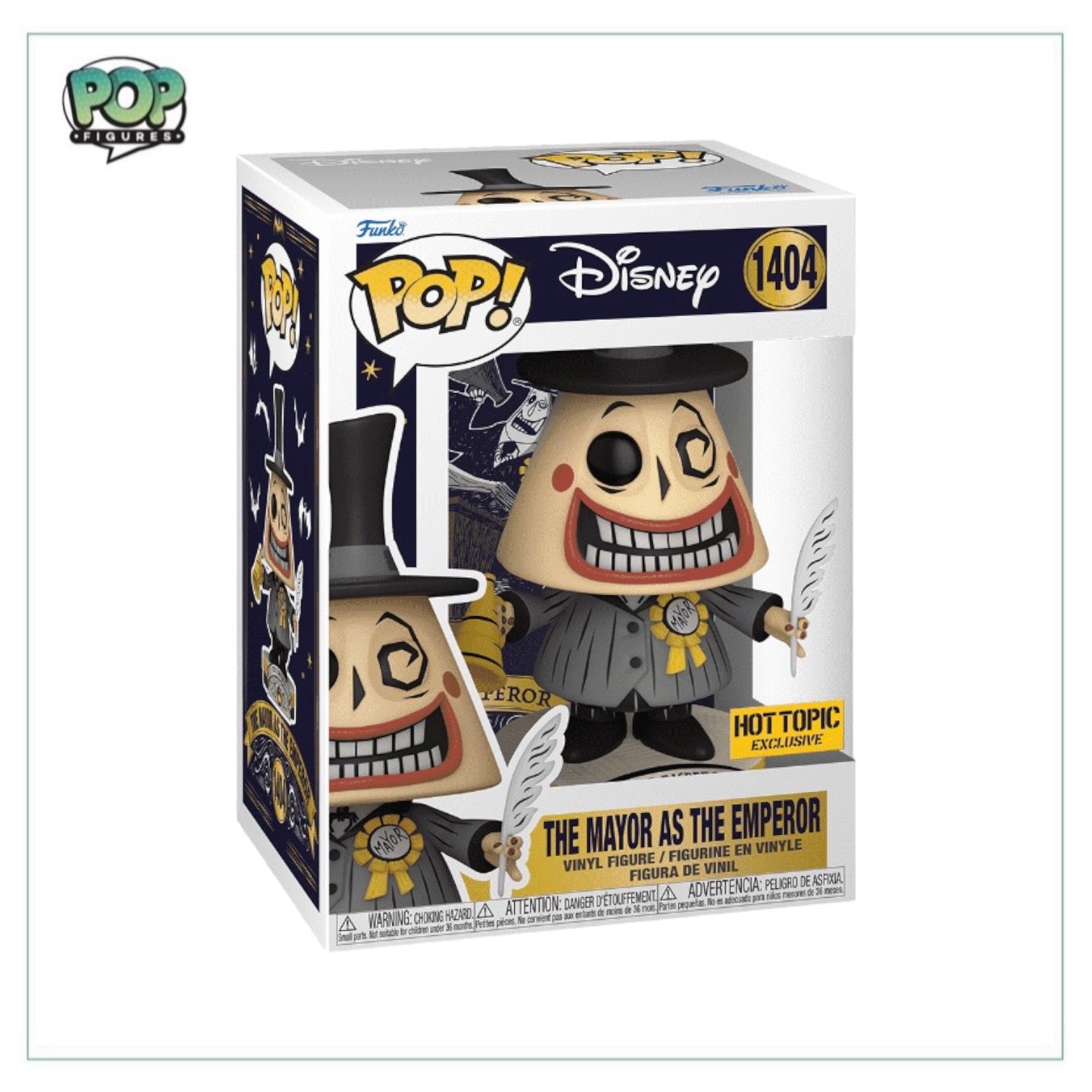 Funko Pop! figure of The Mayor as The Emperor from The Nightmare Before Christmas, exclusive to Hot Topic.