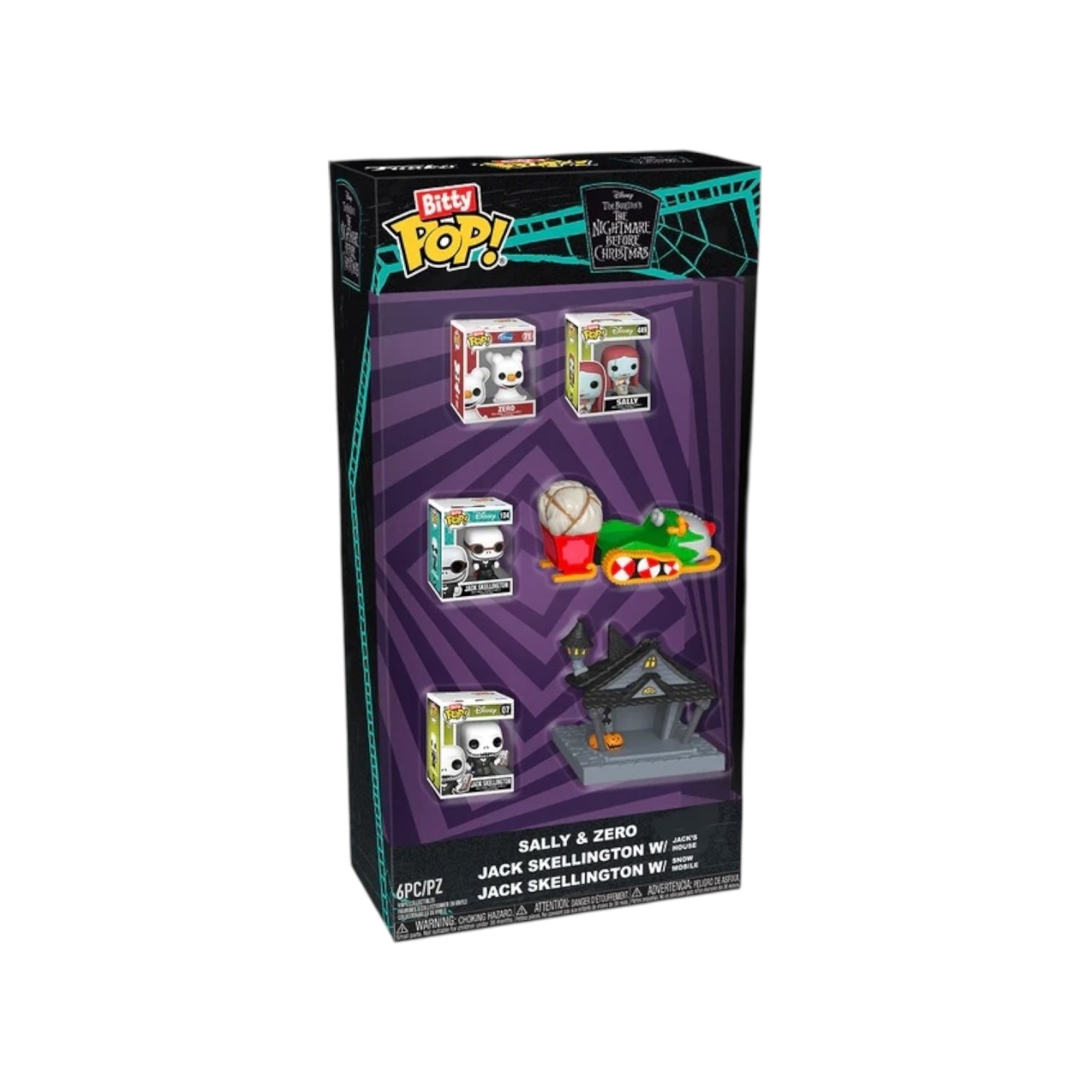 Funko Bitty Pop! Bundle featuring characters from The Nightmare Before Christmas, labeled "Coming Soon" for Disney fans.