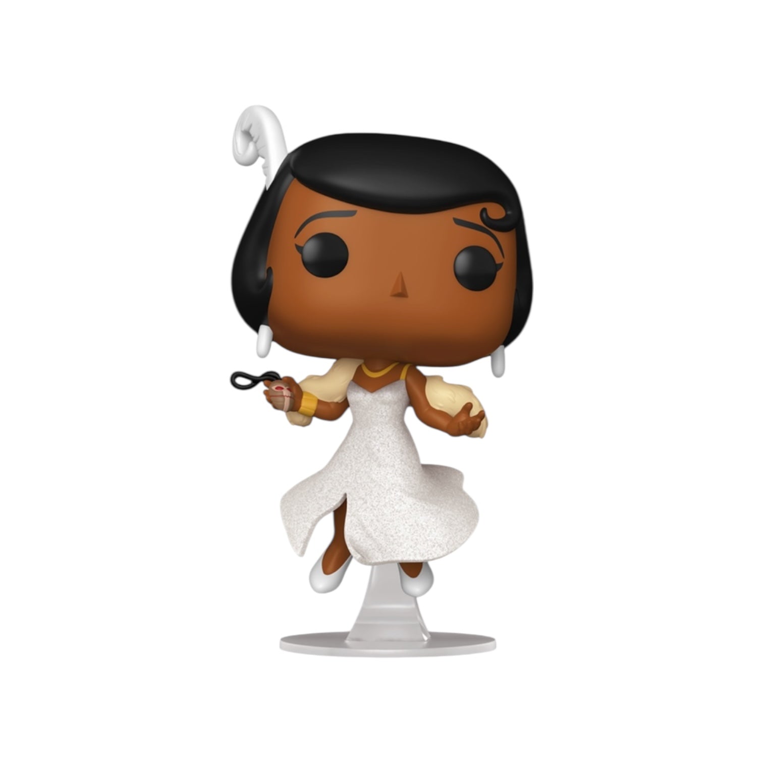 Funko Pop! vinyl figure of a character in a white dress with a white background