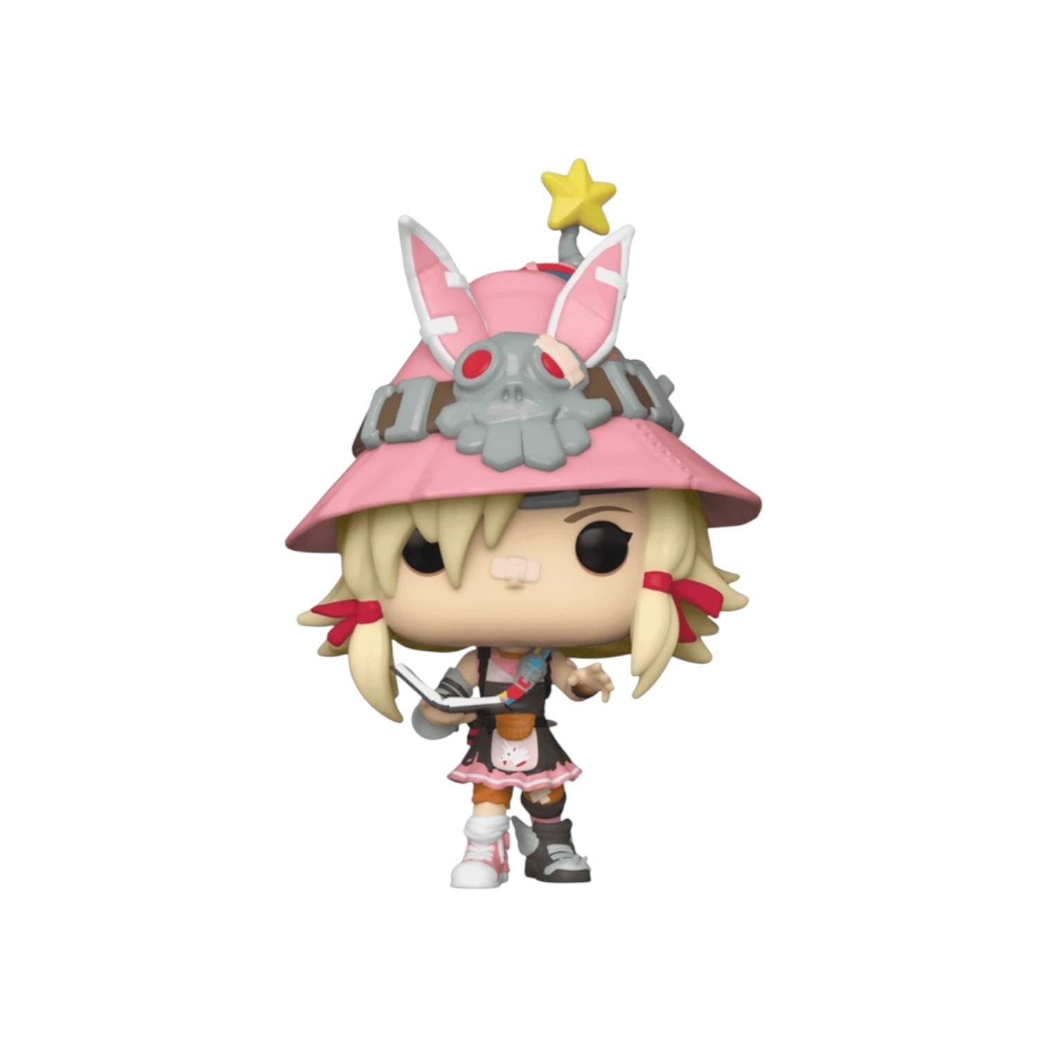 Funko Pop! vinyl figure with pink hat and star on a white background