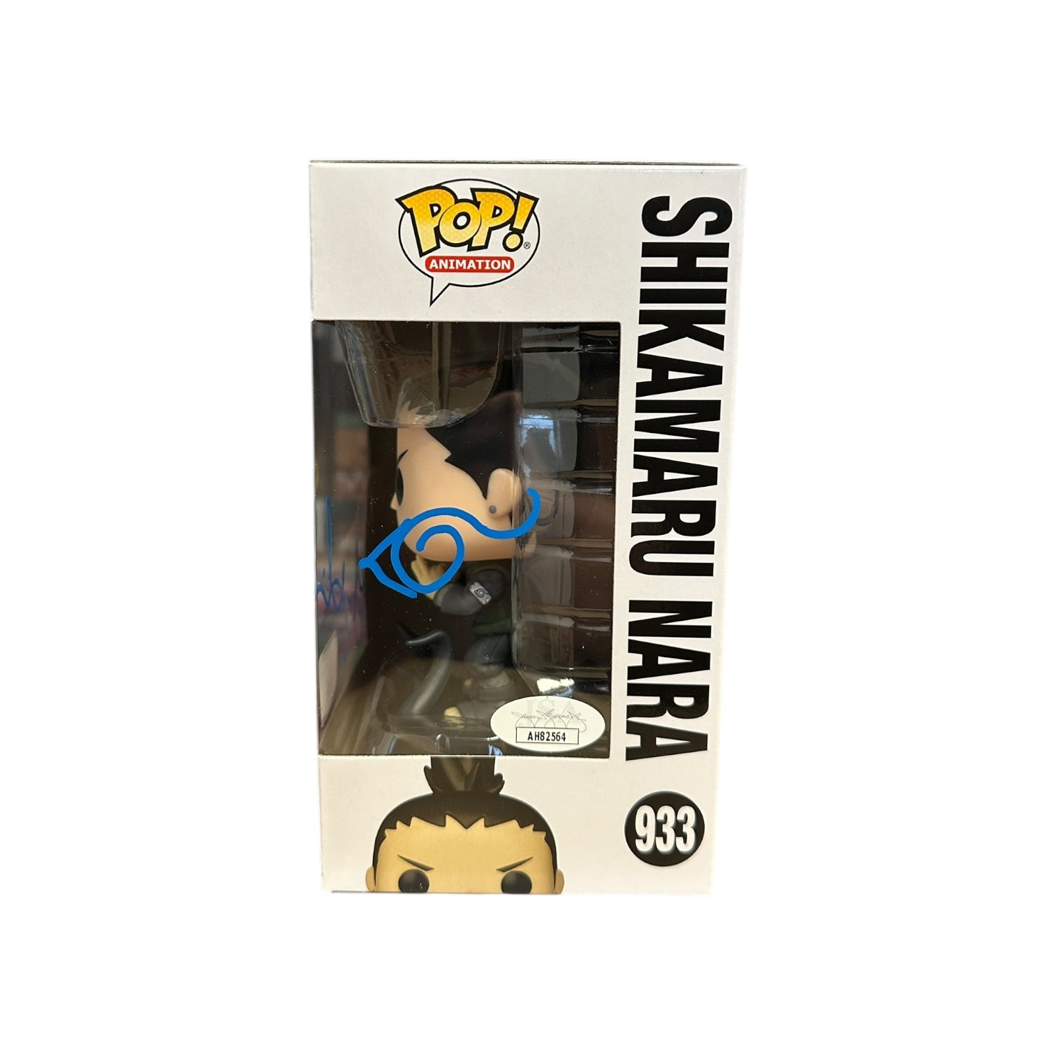 Tom Gibis Signed Shikamaru Nara #933 Funko Pop! - Naruto Shippuden - 7BAP Signature Series C2E2 2023 LE100 Pcs Window