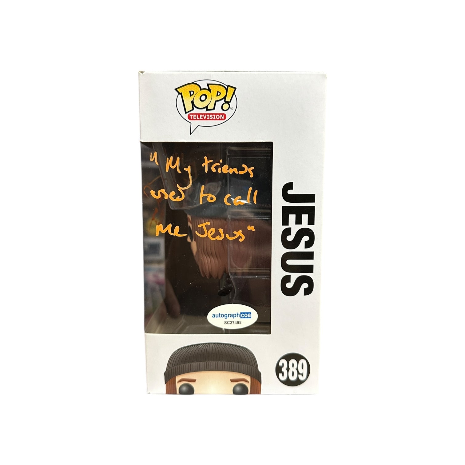 Tom Payne Signed Jesus #389 Funko Pop! - The Walking Dead Window