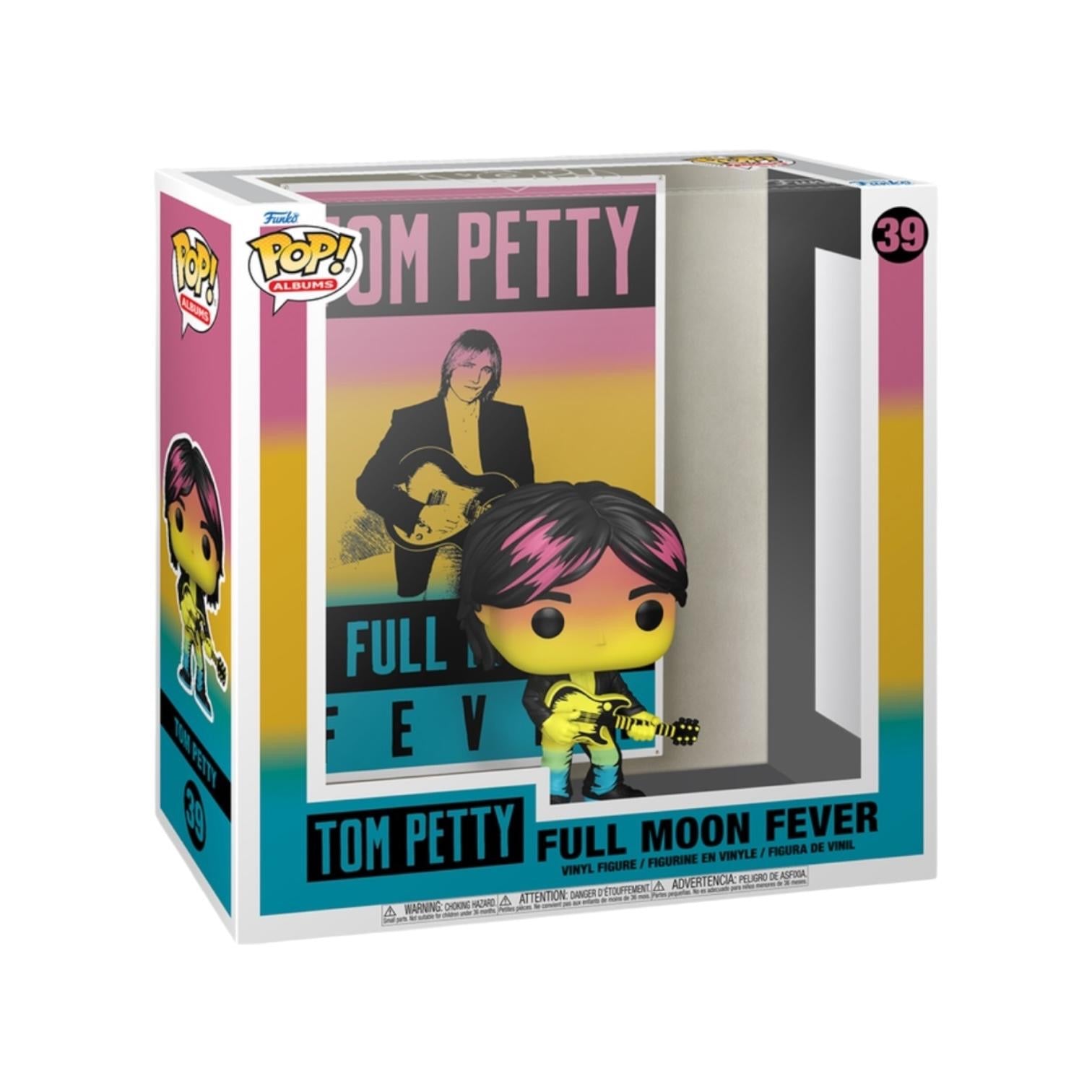 Funko Pop! vinyl figure in packaging with Tom Petty illustration on a white background