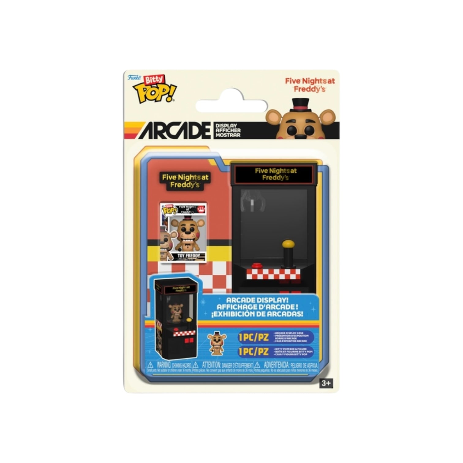 Funko Pop! Five Nights at Freddy's Arcade Display packaging on a white background