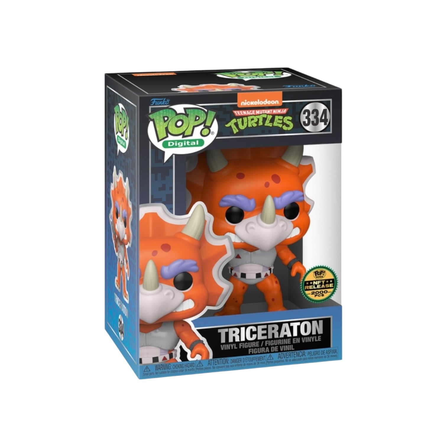 Triceraton #334 Funko Pop! - Teenage Mutant Ninja Turtles - NFT Release Exclusive LE2000 Pcs Box