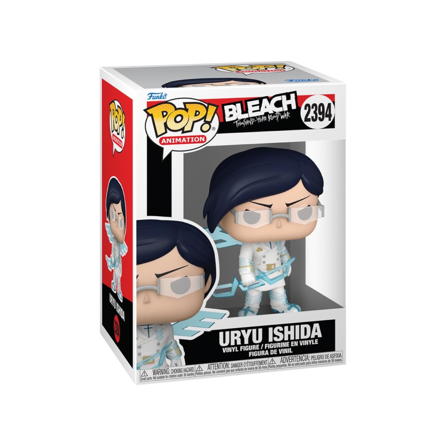 Funko Pop! Uryu Ishida figure packaging from Bleach on a white background