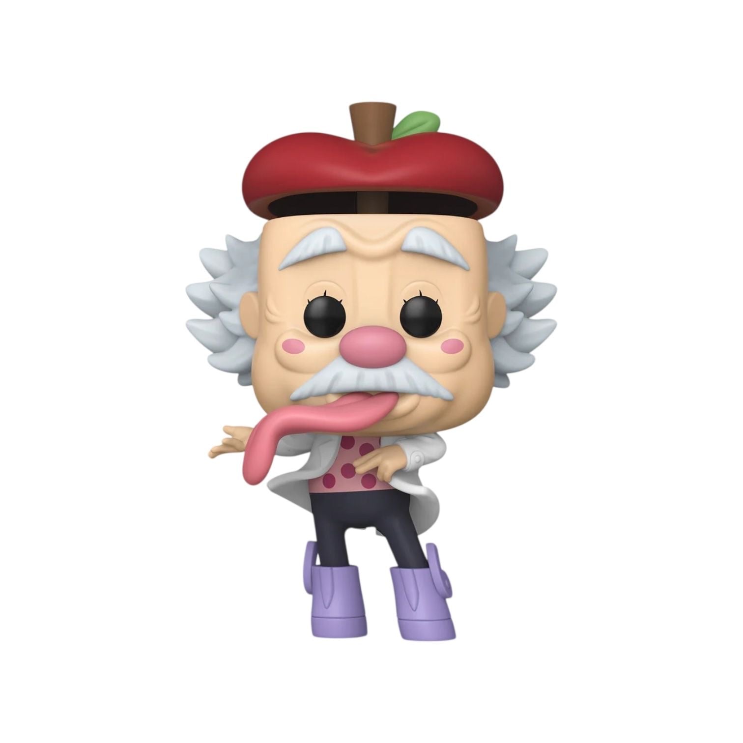 Funko Pop! vinyl figure of a character with a red hat and white hair on a white background