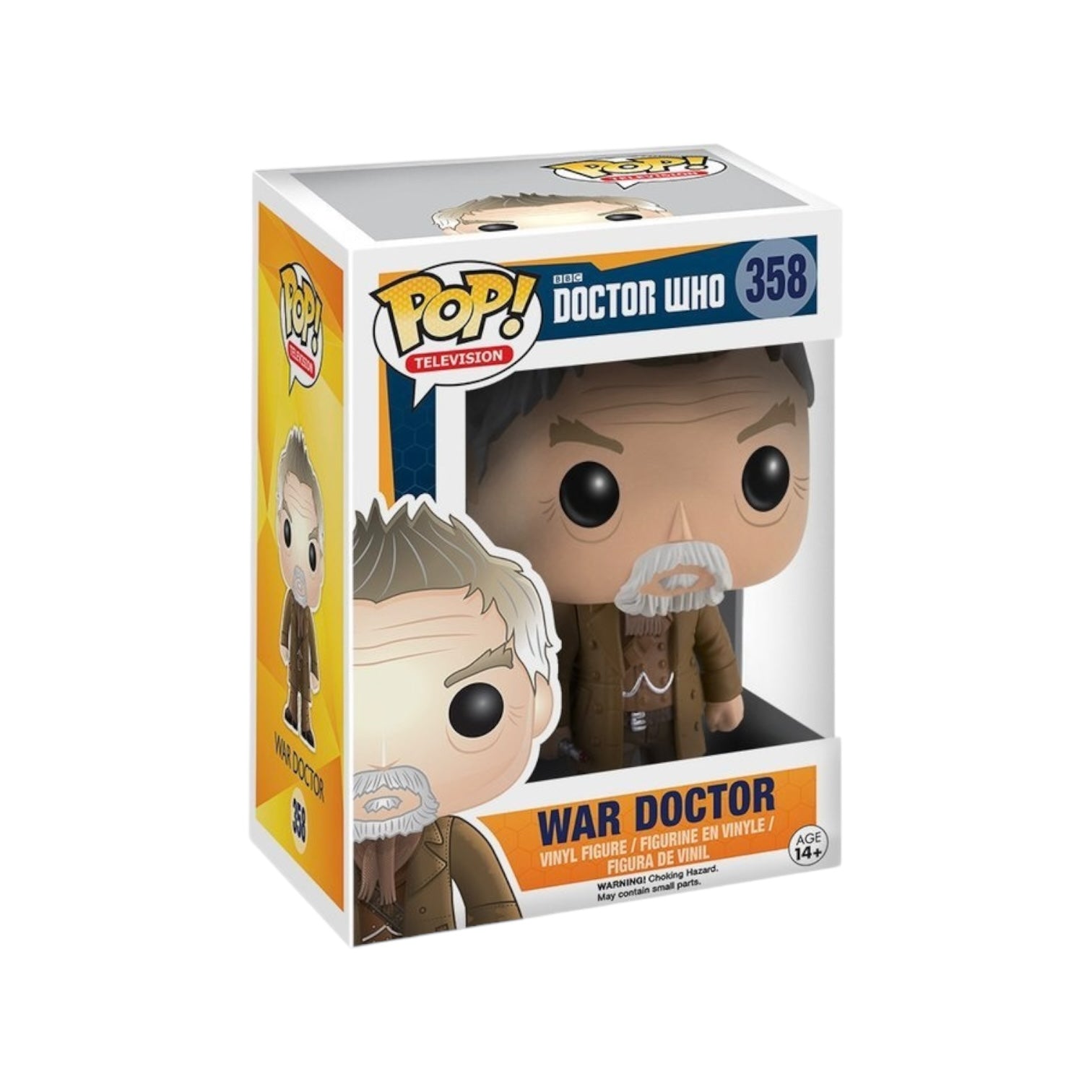 War Doctor #358 Funko Pop! from Doctor Who, showcasing a unique character design with bright colors and cool details.