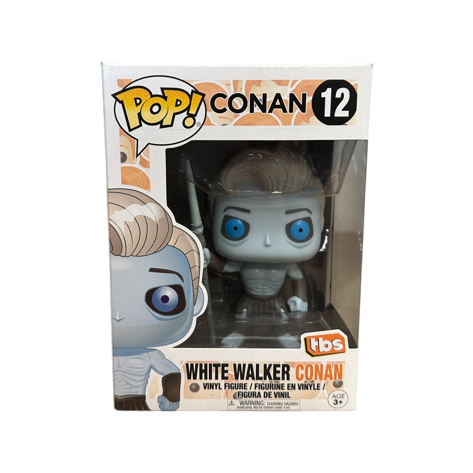 Funko Pop! White Walker Conan #12 in excellent condition, rated 8.75/10, showcasing a unique collectible design.