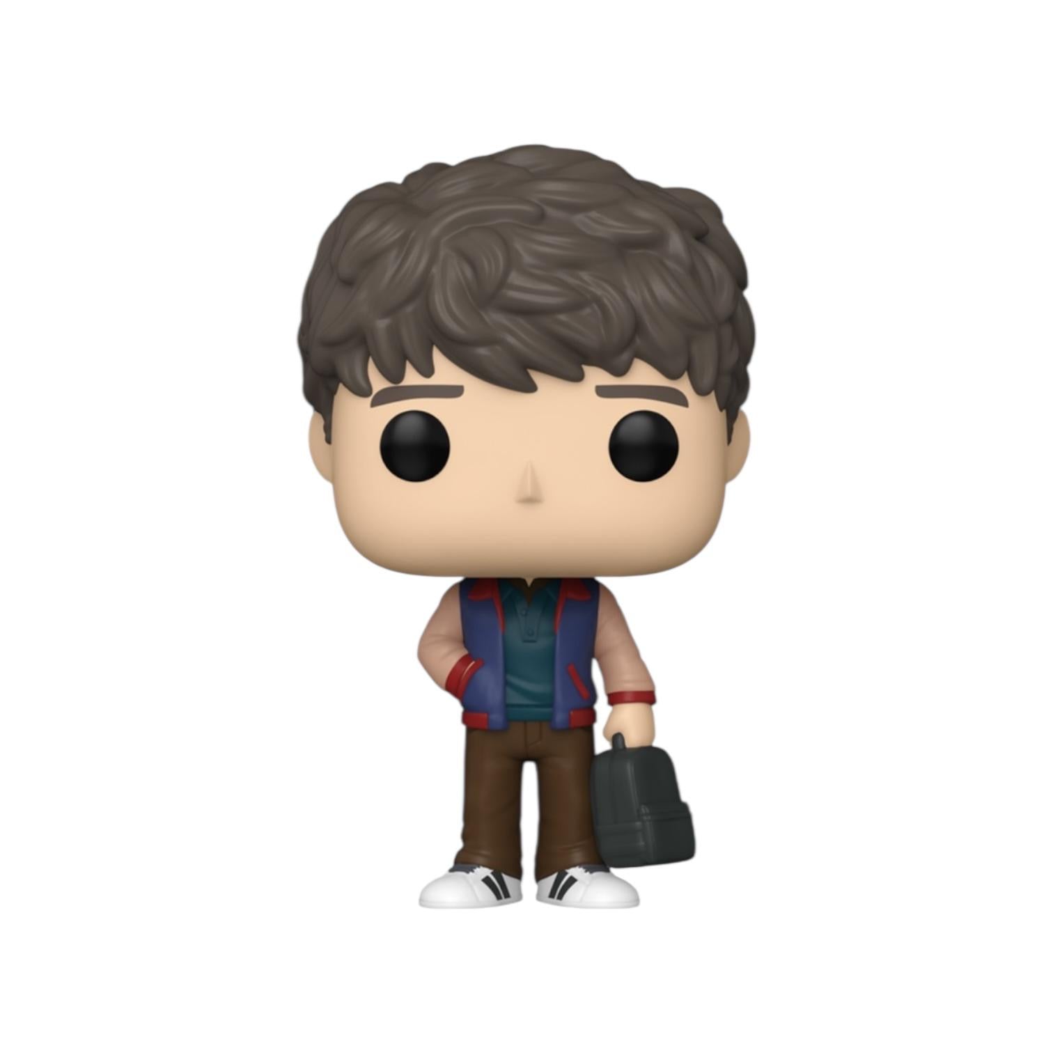 Funko Pop! vinyl figure of a character with brown hair and a vest on a white background