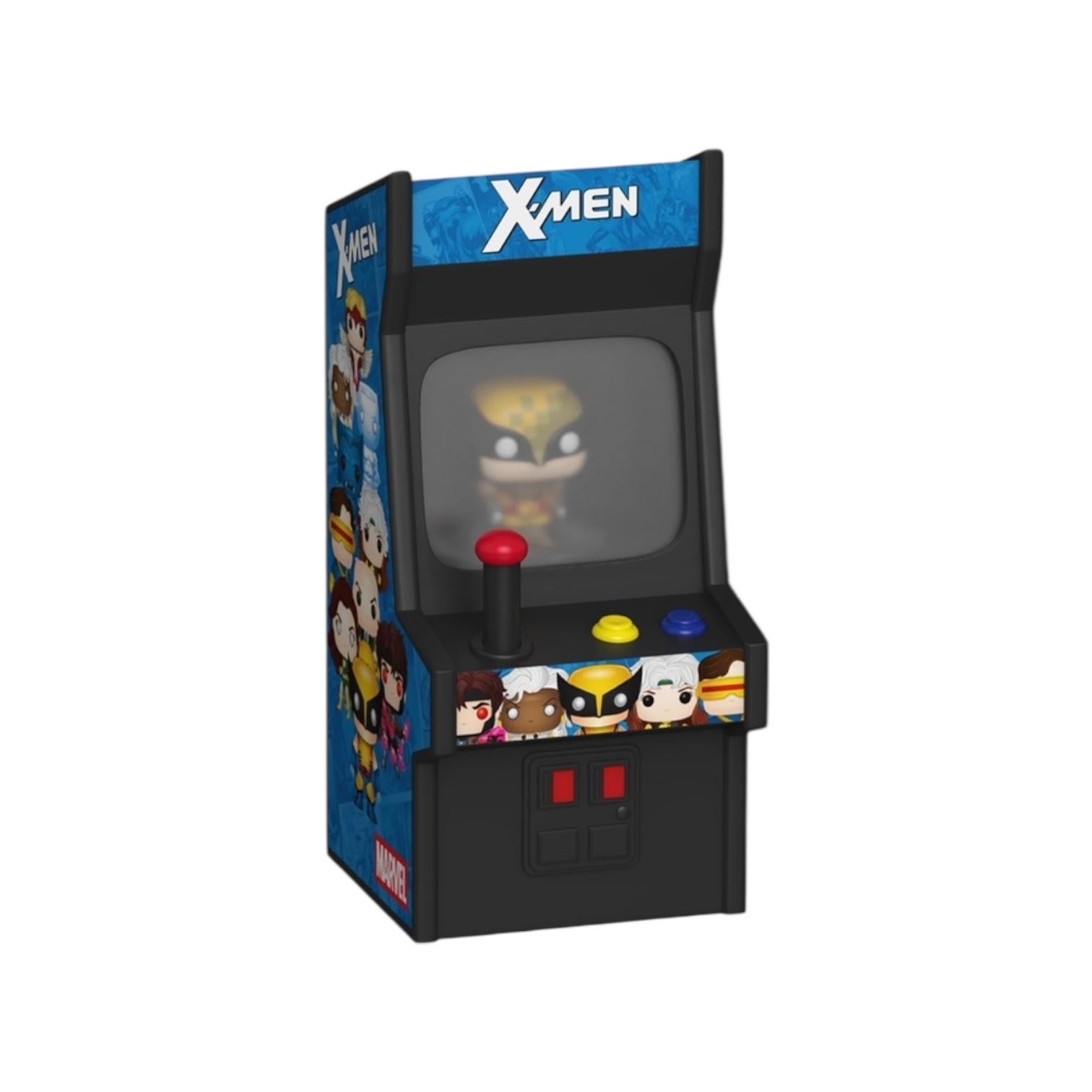 X-men Bitty Arcade Bitty  out of packaging on a white background 
