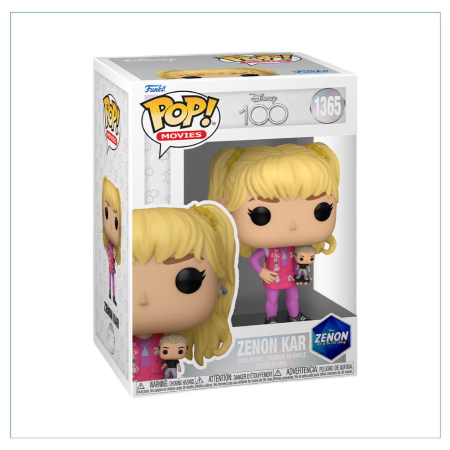 Zenon Kar #1365 Funko Pop! figure from Disney 100, featuring a colorful design and iconic character details.