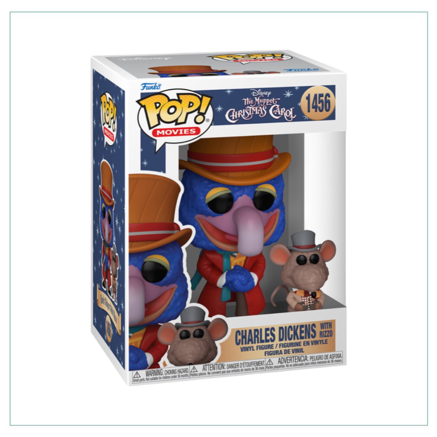 Charles Dickens W/ Rizzo #1456 Funko Pop! The Muppets Christmas Carol - PREORDER