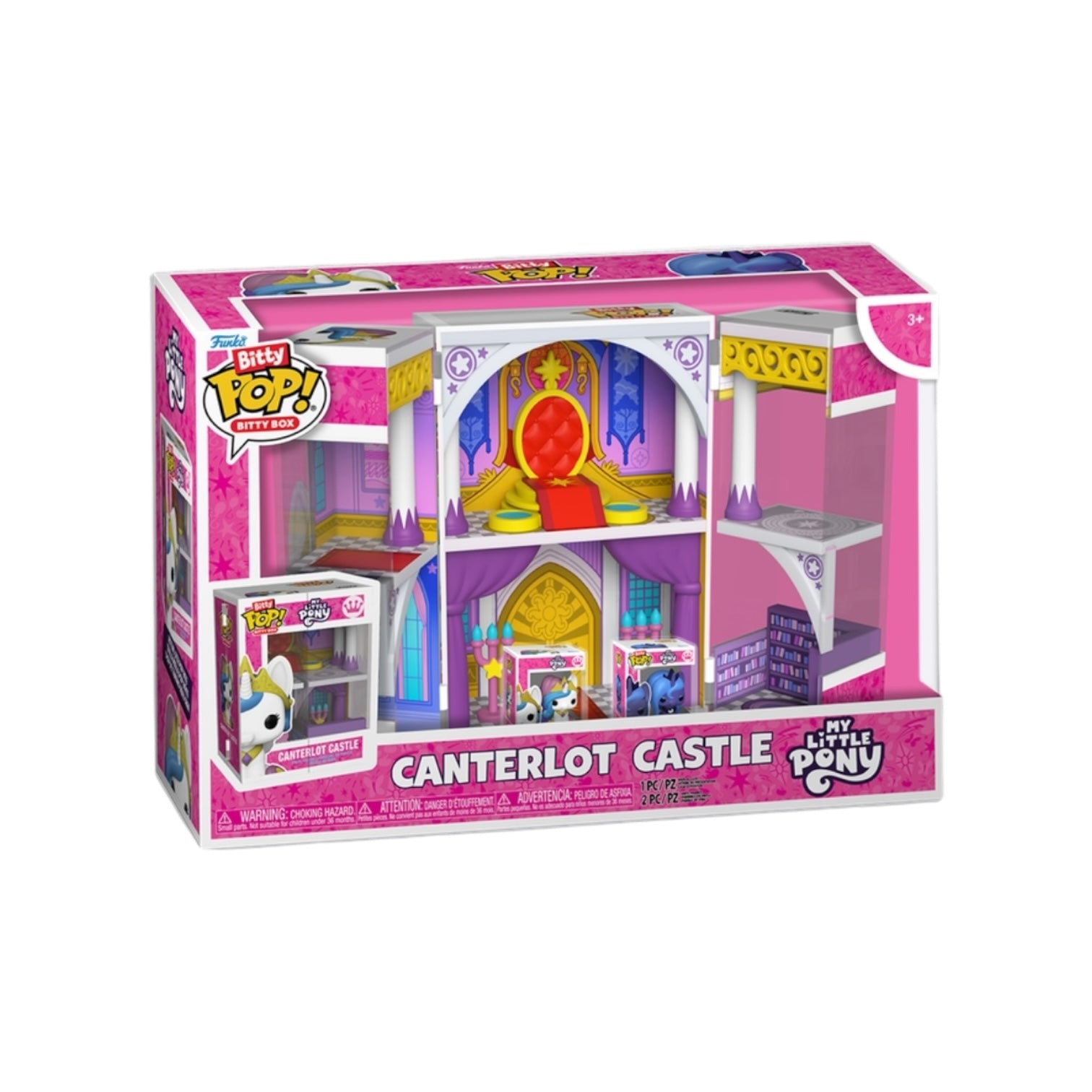 My Little Pony Canterlot Castle toy set packaging on a white background