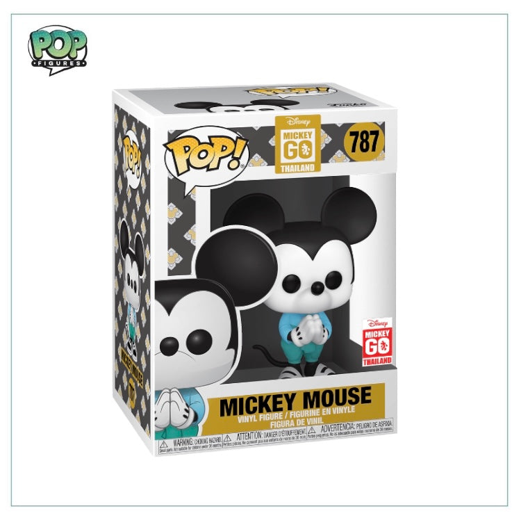 Funko Pop! figure of Mickey Mouse #787, dressed in a colorful outfit, celebrating Thai culture with a cheerful expression.
