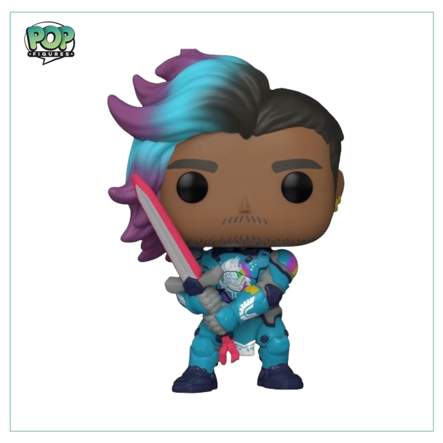 Funko Pop! figure of Paladin Mike #861 from Tiny Tina’s Wonderlands, featuring vibrant colors and detailed design.