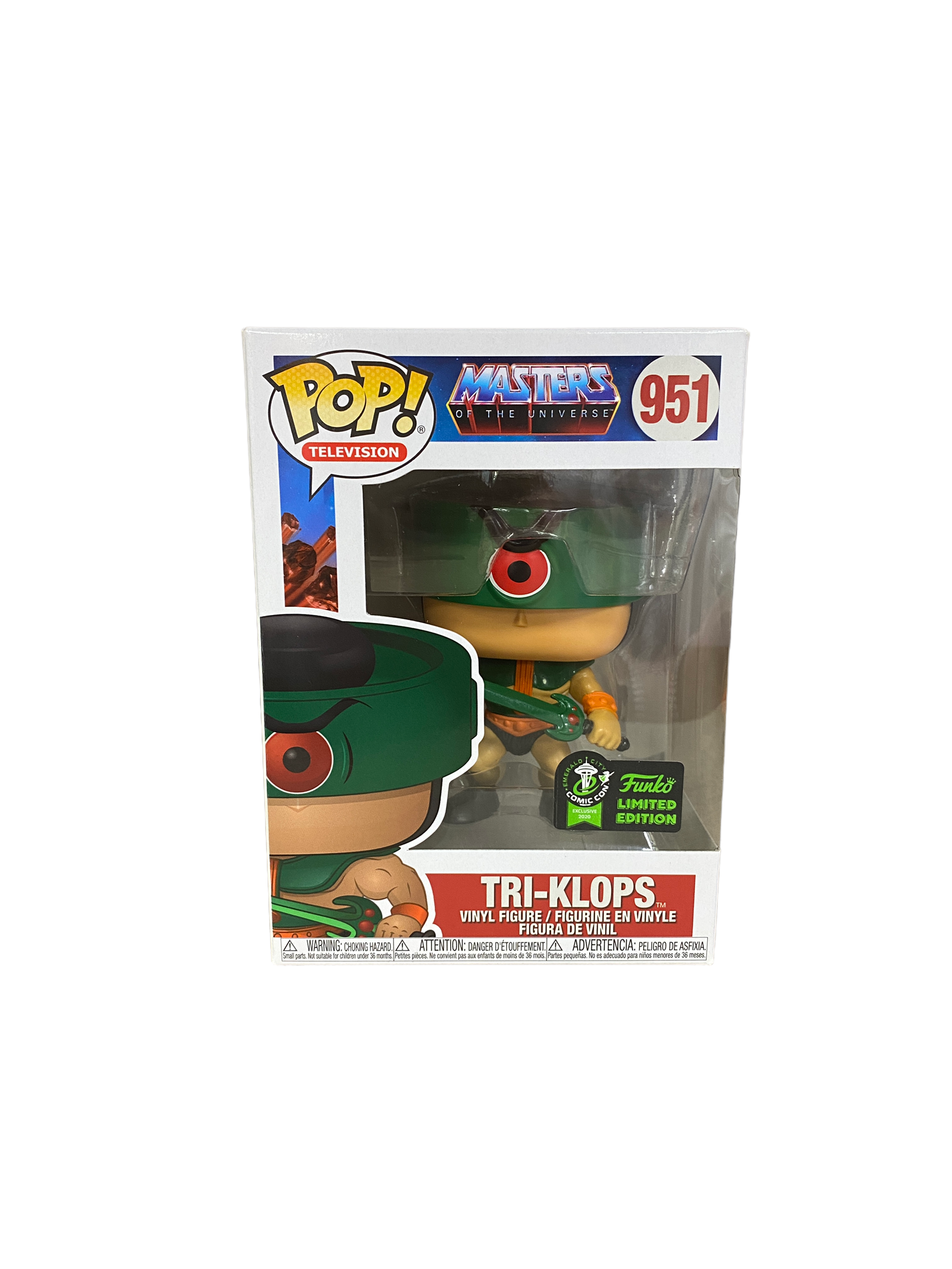 Tri-Klops #951 Funko Pop! - Masters Of The Universe - ECCC 2020 Official Convention Exclusive - Condition 9.5+/10
