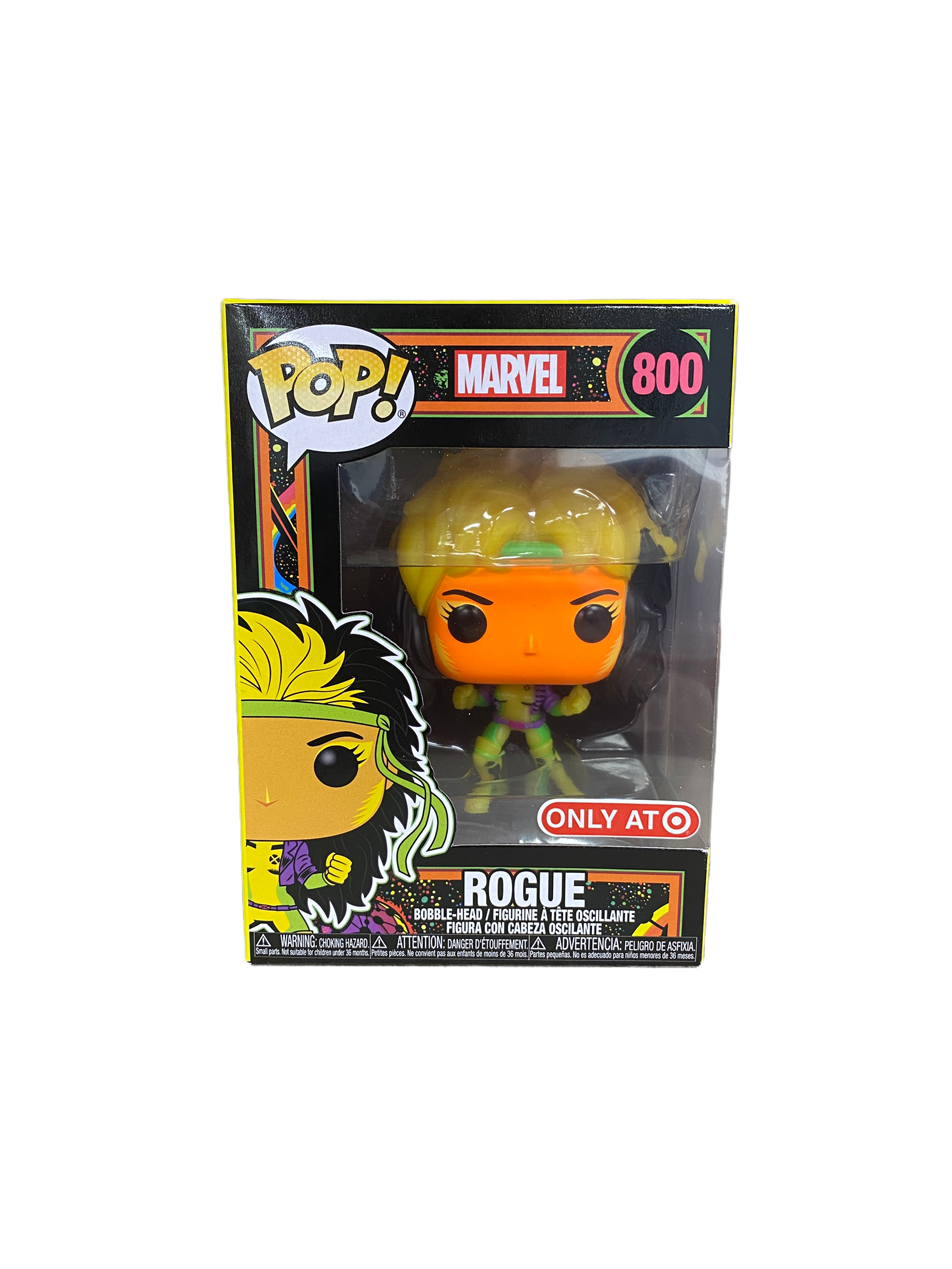 Rogue #800 (Blacklight) Funko Pop! - Marvel - Target Exclusive - Condition 8.5/10