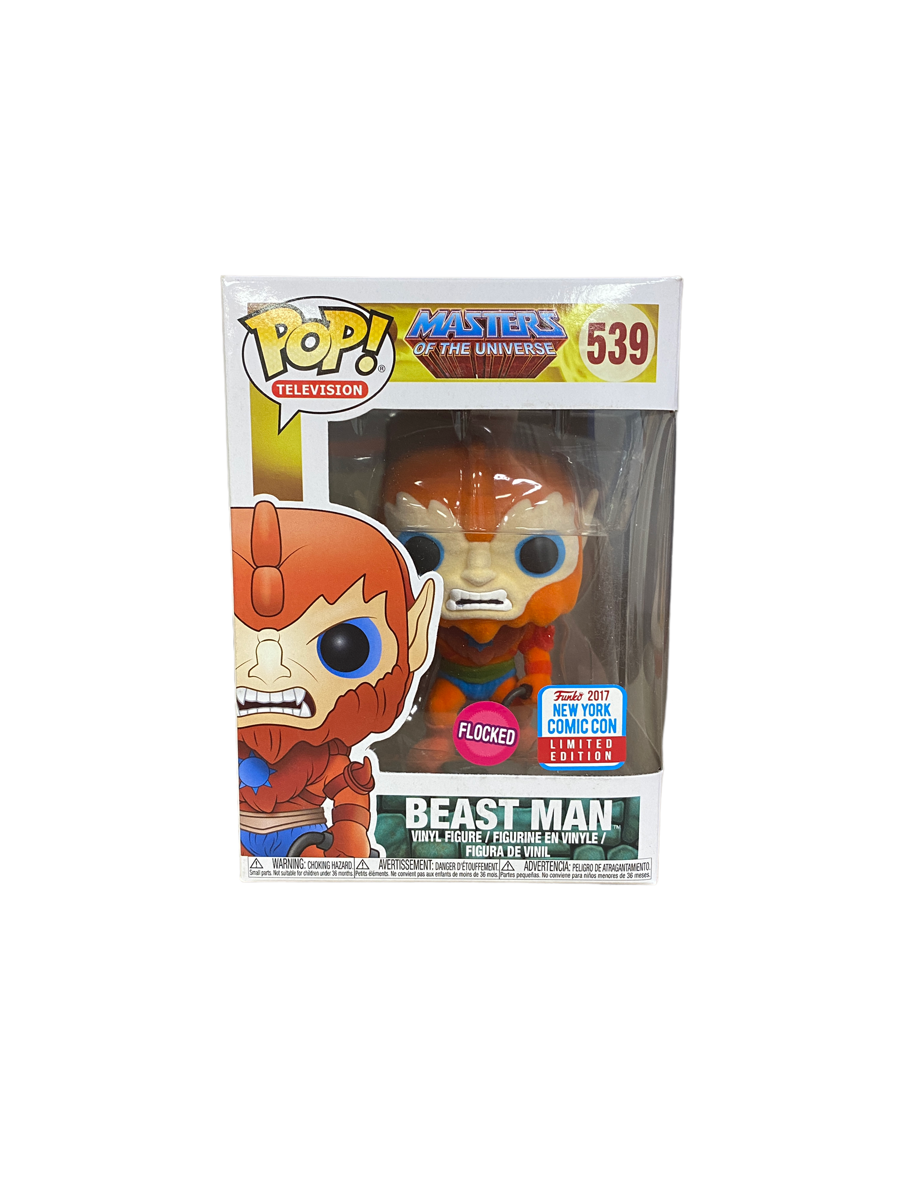 Beast Man #539 (Flocked) Funko Pop! - Masters Of The Universe - NYCC 2017 Official Convention Exclusive - Condition 8.75/10