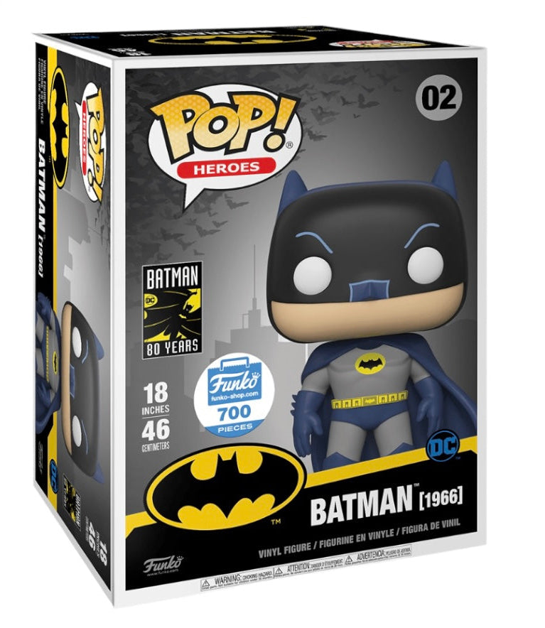 Batman [1966] #02 18 Inch Funko Pop! - Batman 80th Anniversary - Funko Shop Exclusive LE700 Pcs